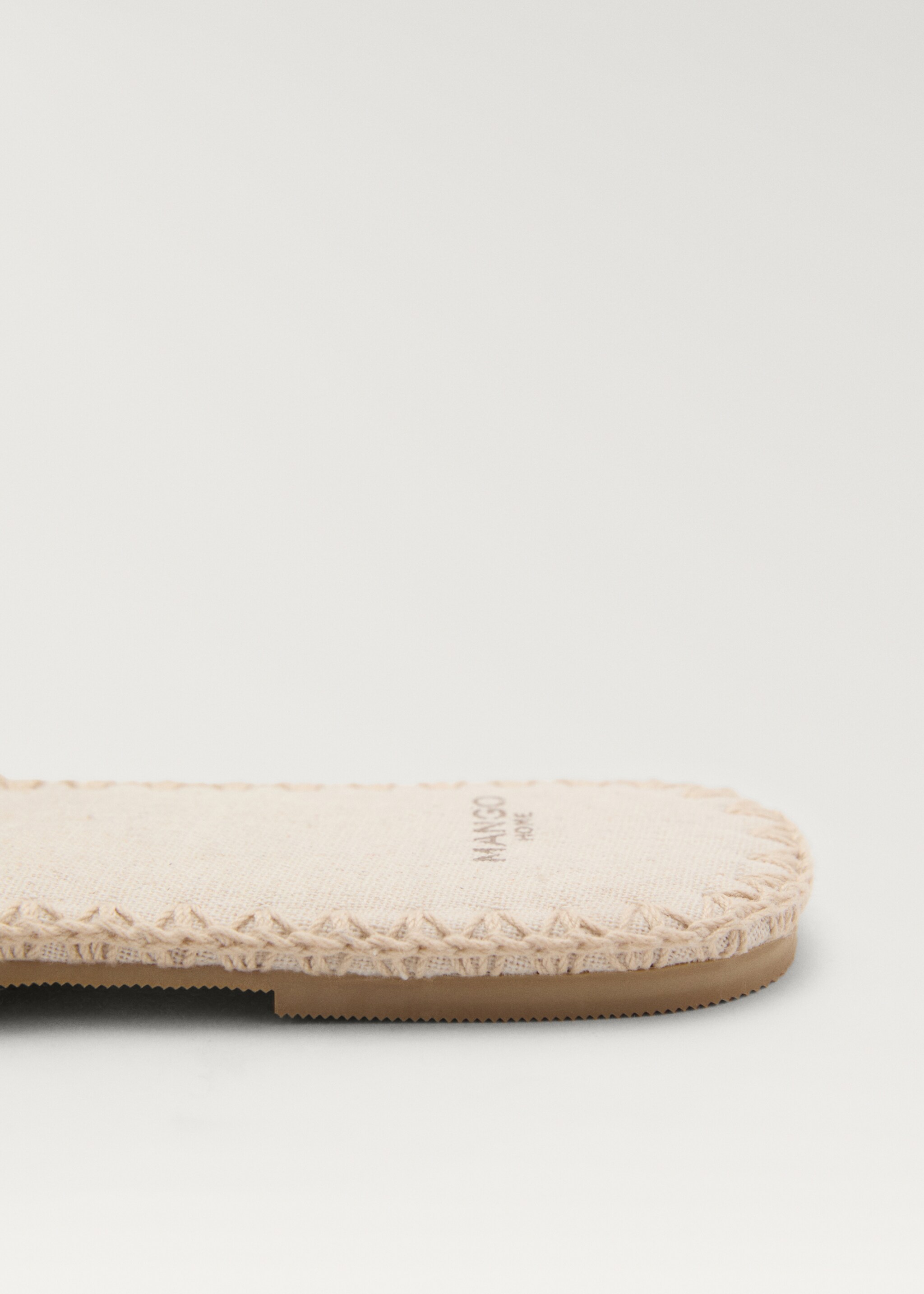 Cotton braided slippers - Details of the article 1