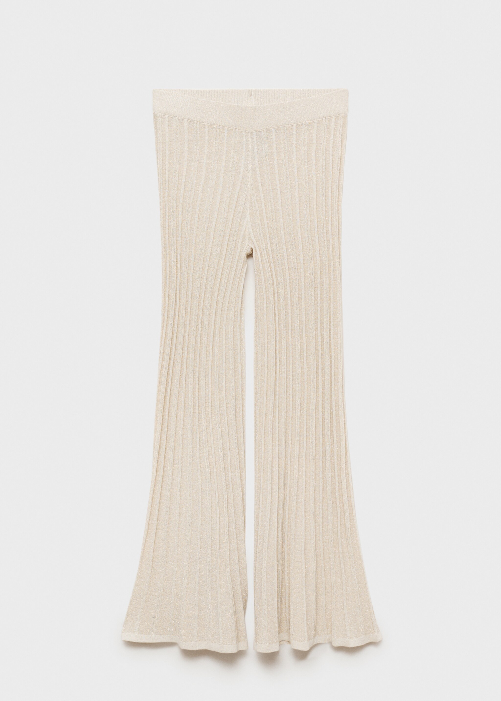 Flared knitted trousers - Article without model