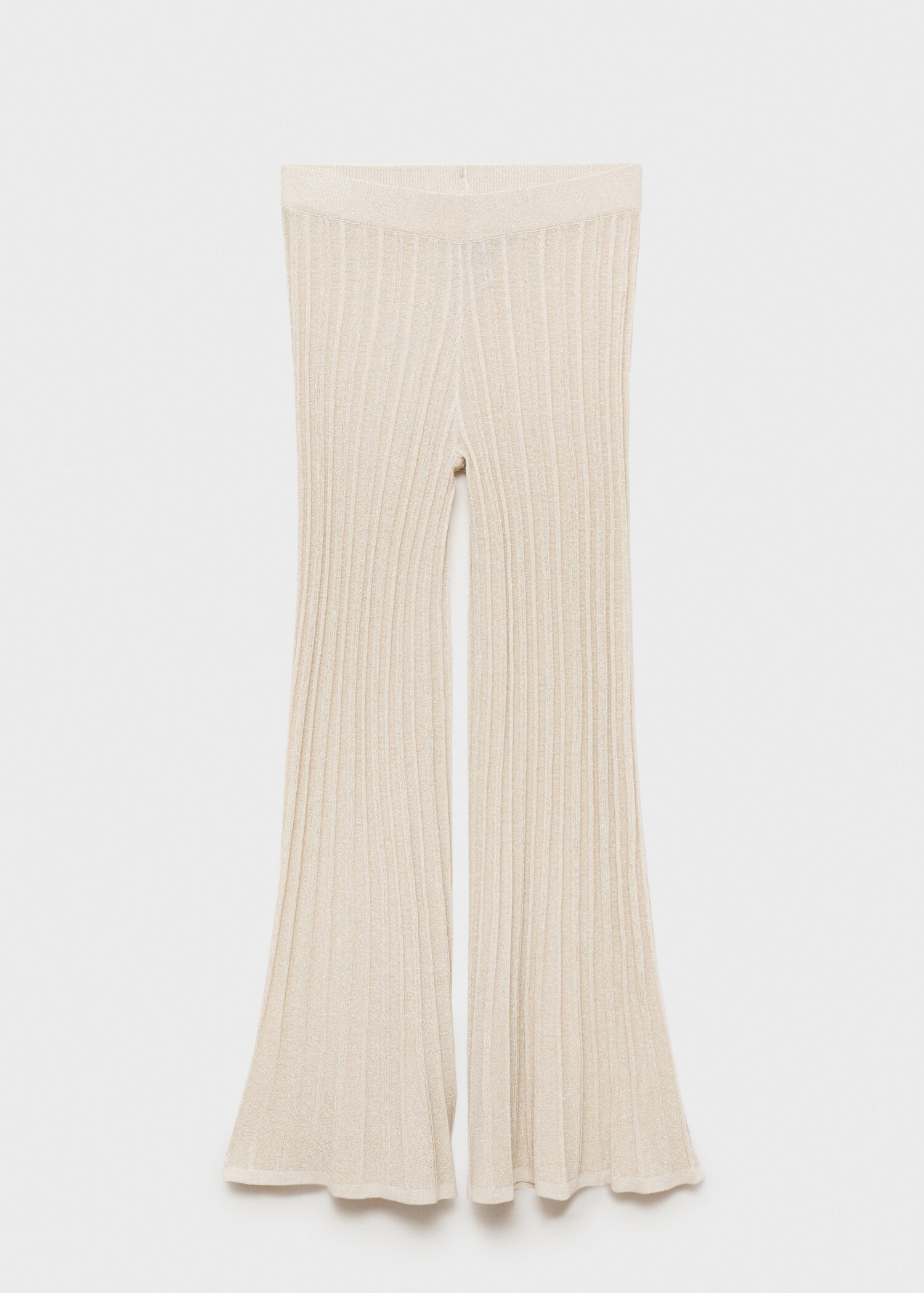 Flared knitted pants - Article without model