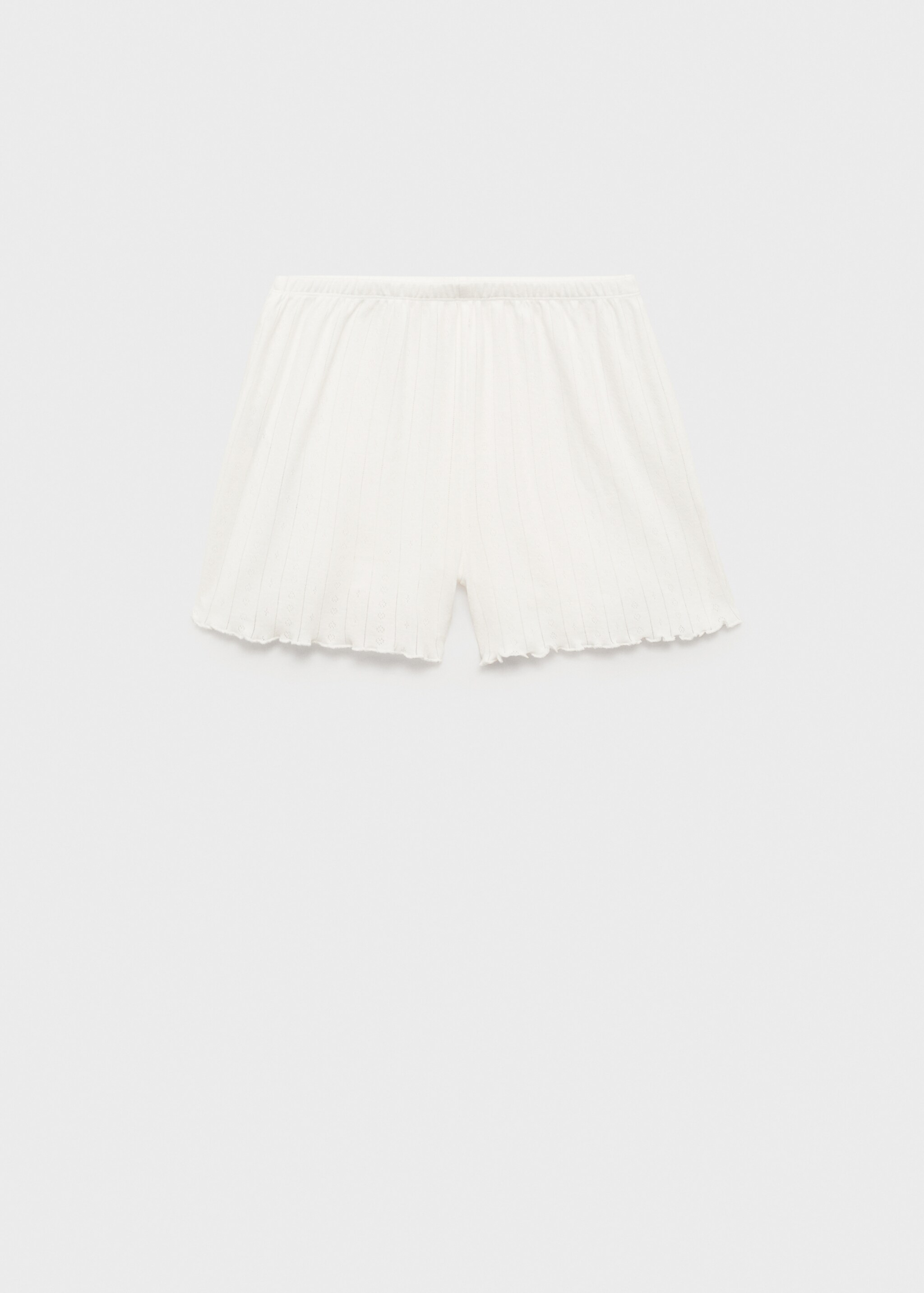 Unstitched cotton pyjama shorts - Article without model