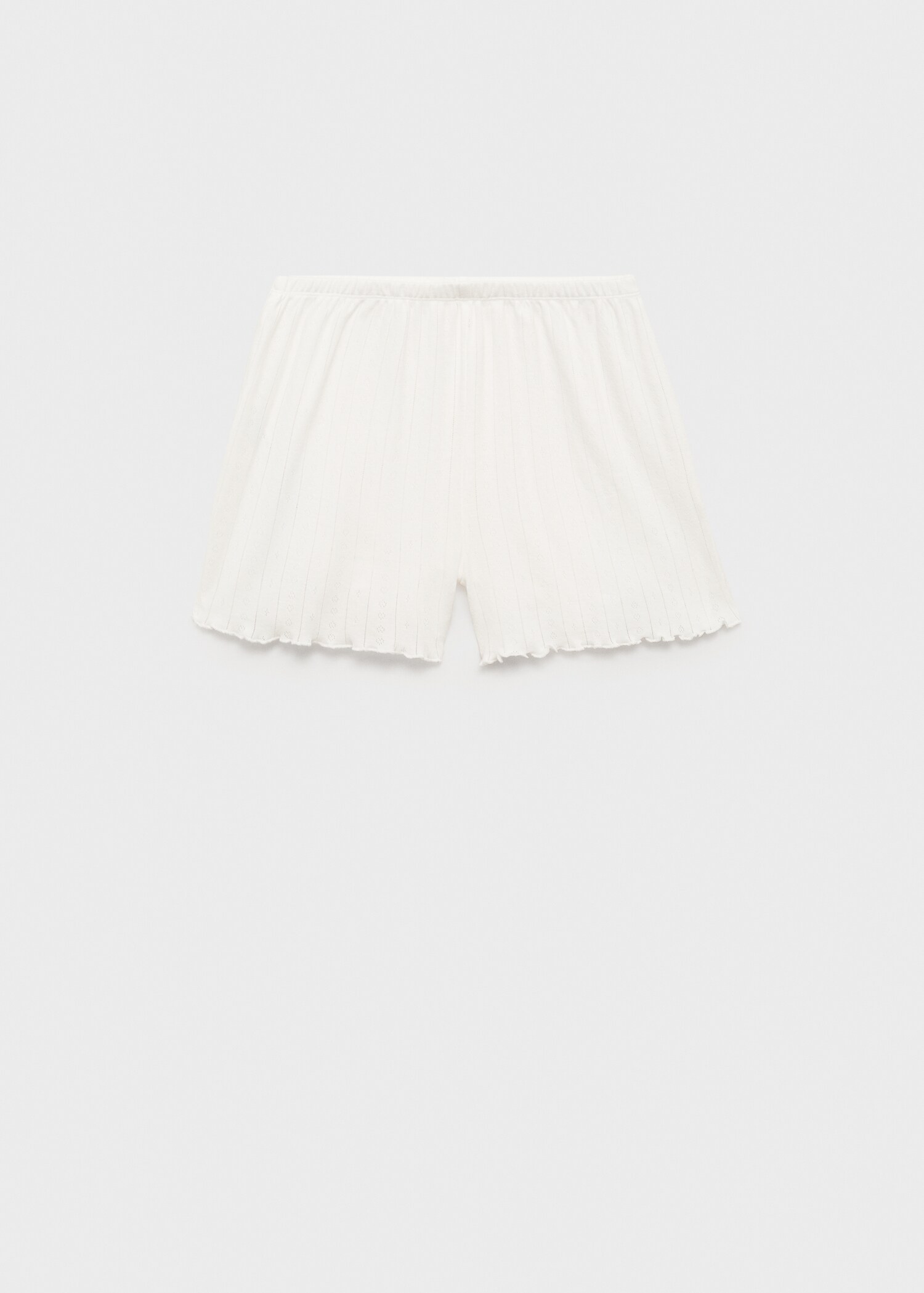 Unstitched cotton pyjama shorts - Article without model
