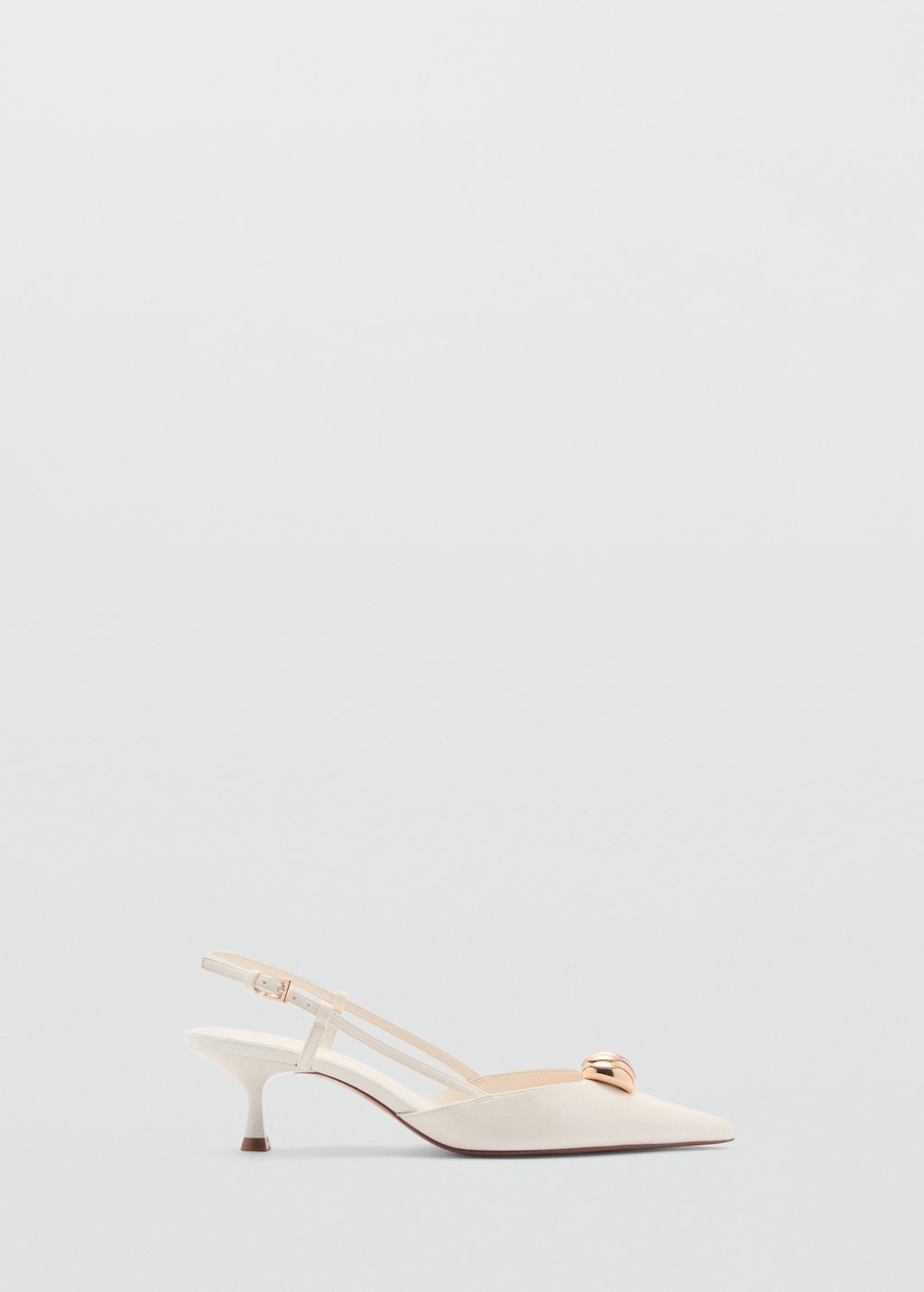 High-heeled shoes with metallic detail | MANGO Canada