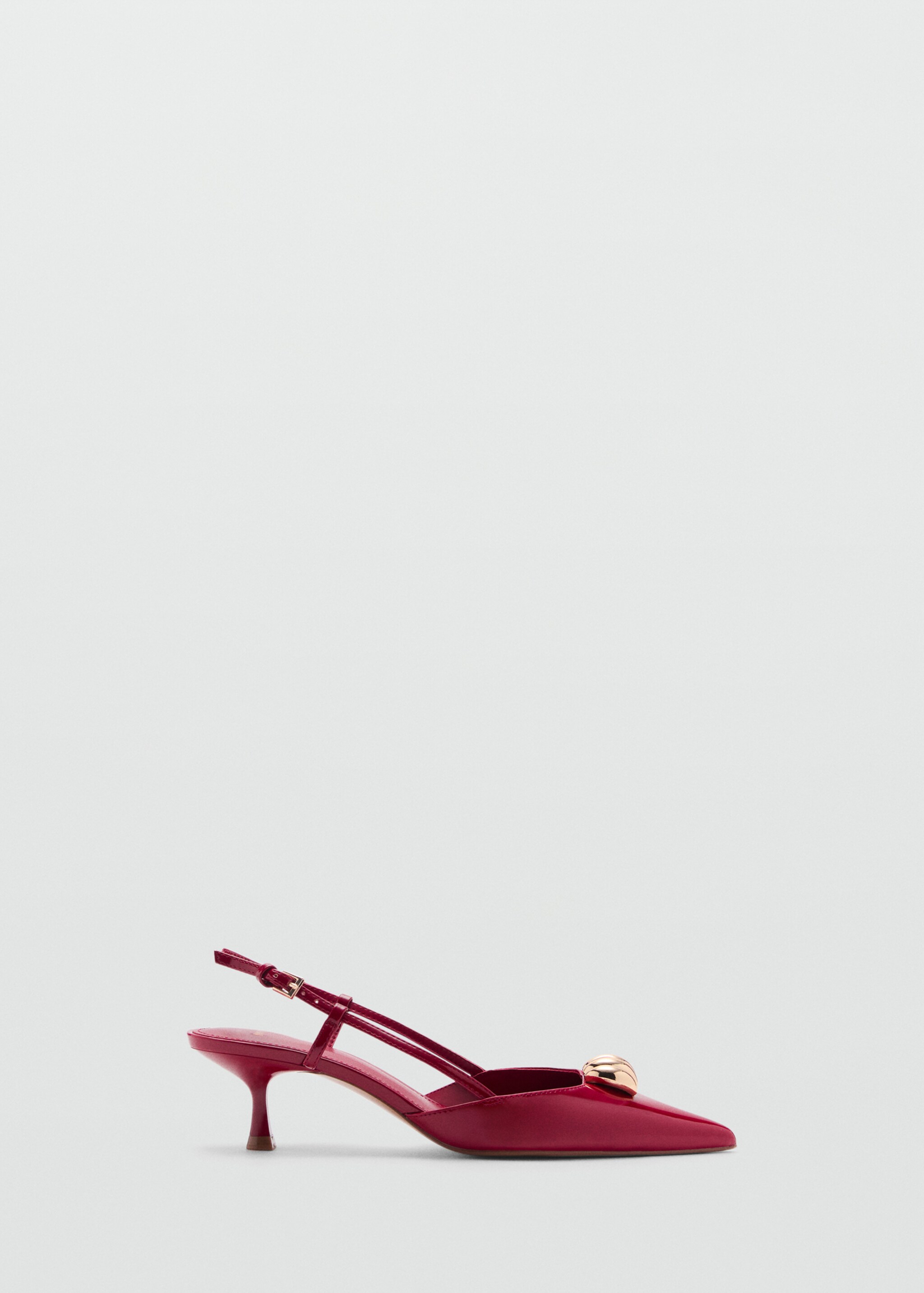 High-heeled shoes with metallic detail - Article without model
