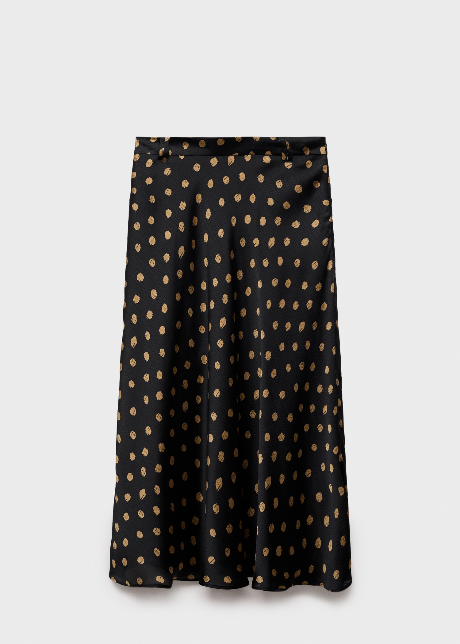 Polka-dot midi skirt Women MANGO Niger - Main Image