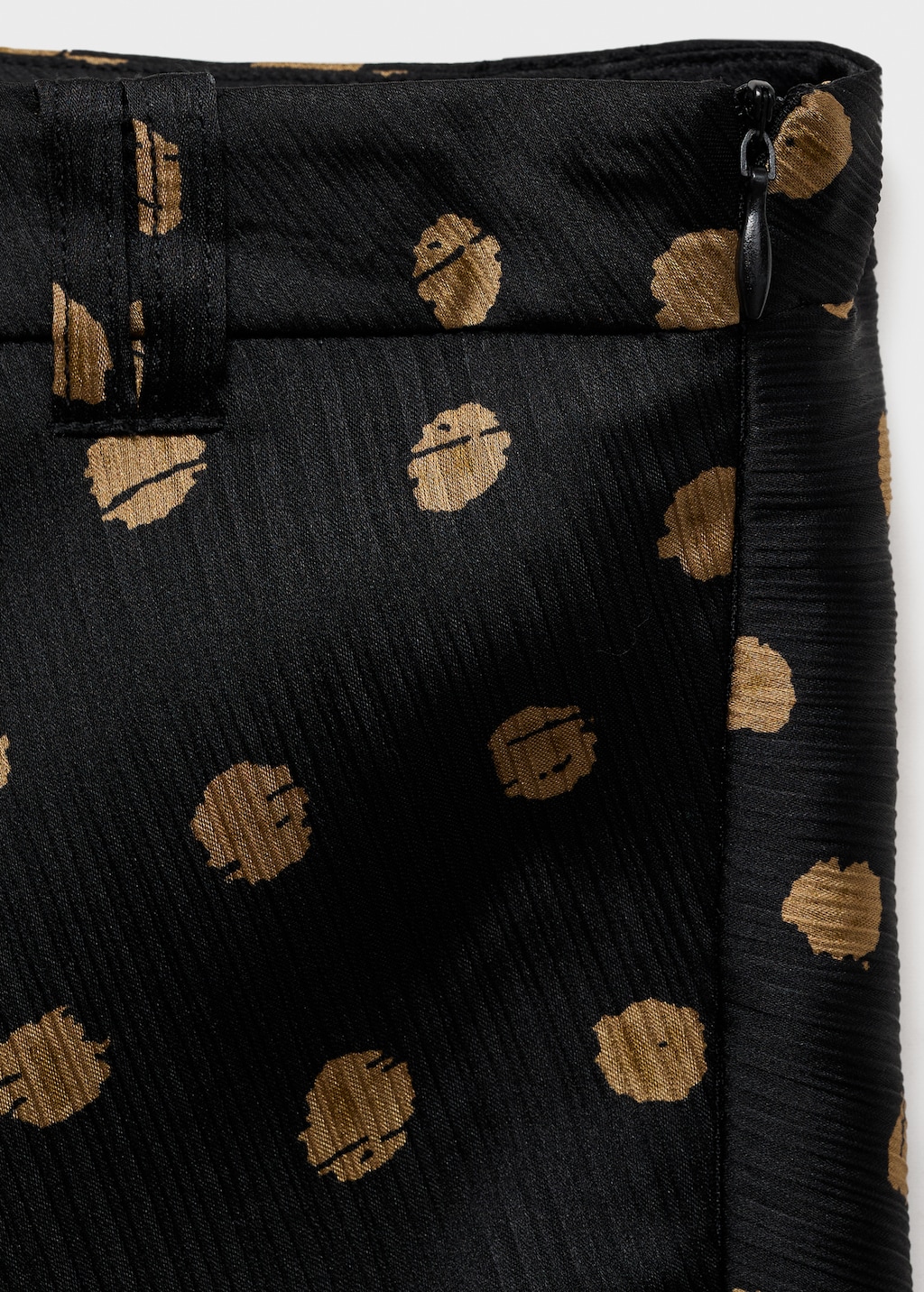 Mango Polka-dot midi skirt
