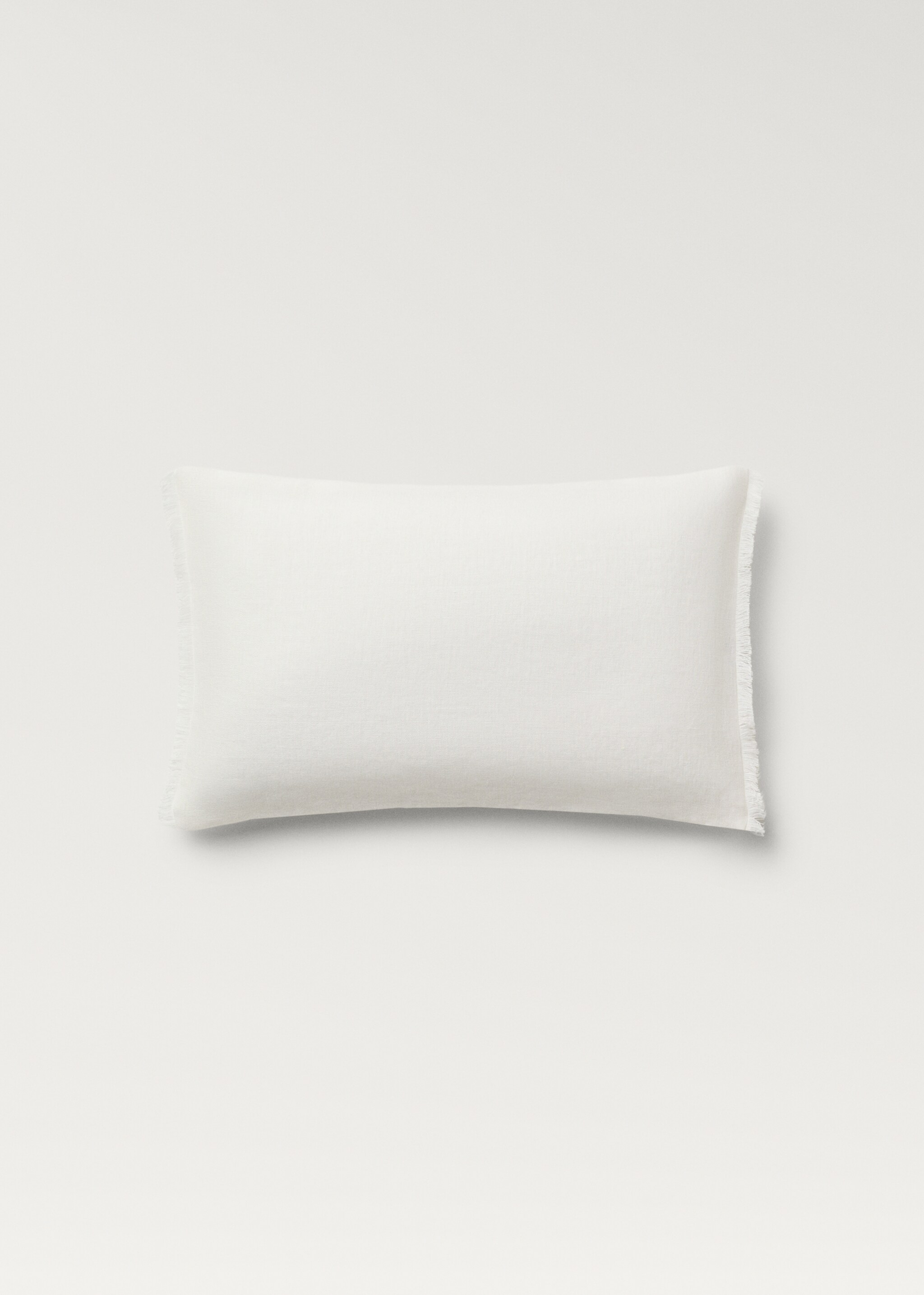 Linen fringed cushion cover 30x50 cm - Article without model