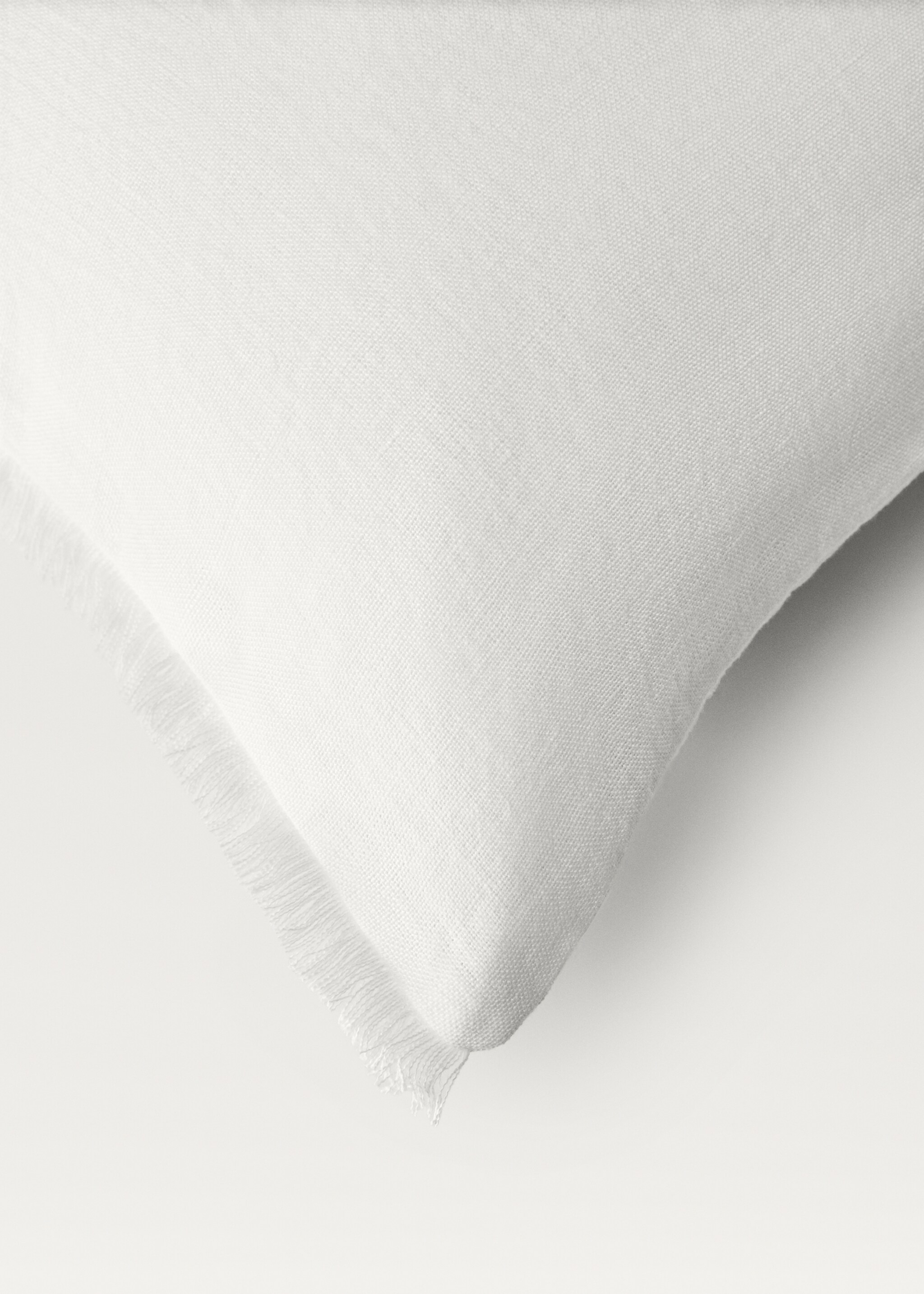 Linen fringed cushion cover 30x50 cm - Details of the article 2