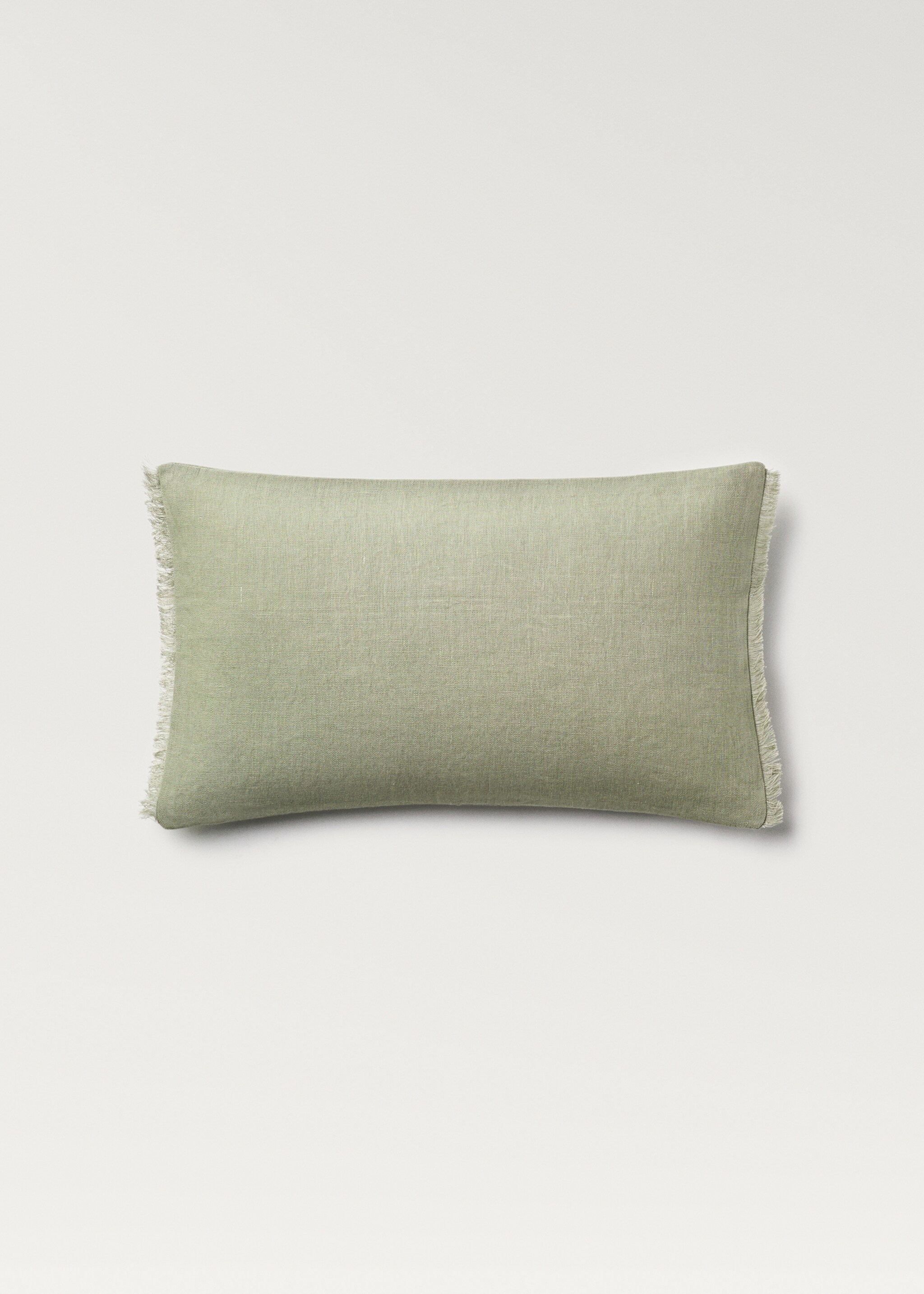 Linen fringed cushion cover 30x50 cm - Article without model
