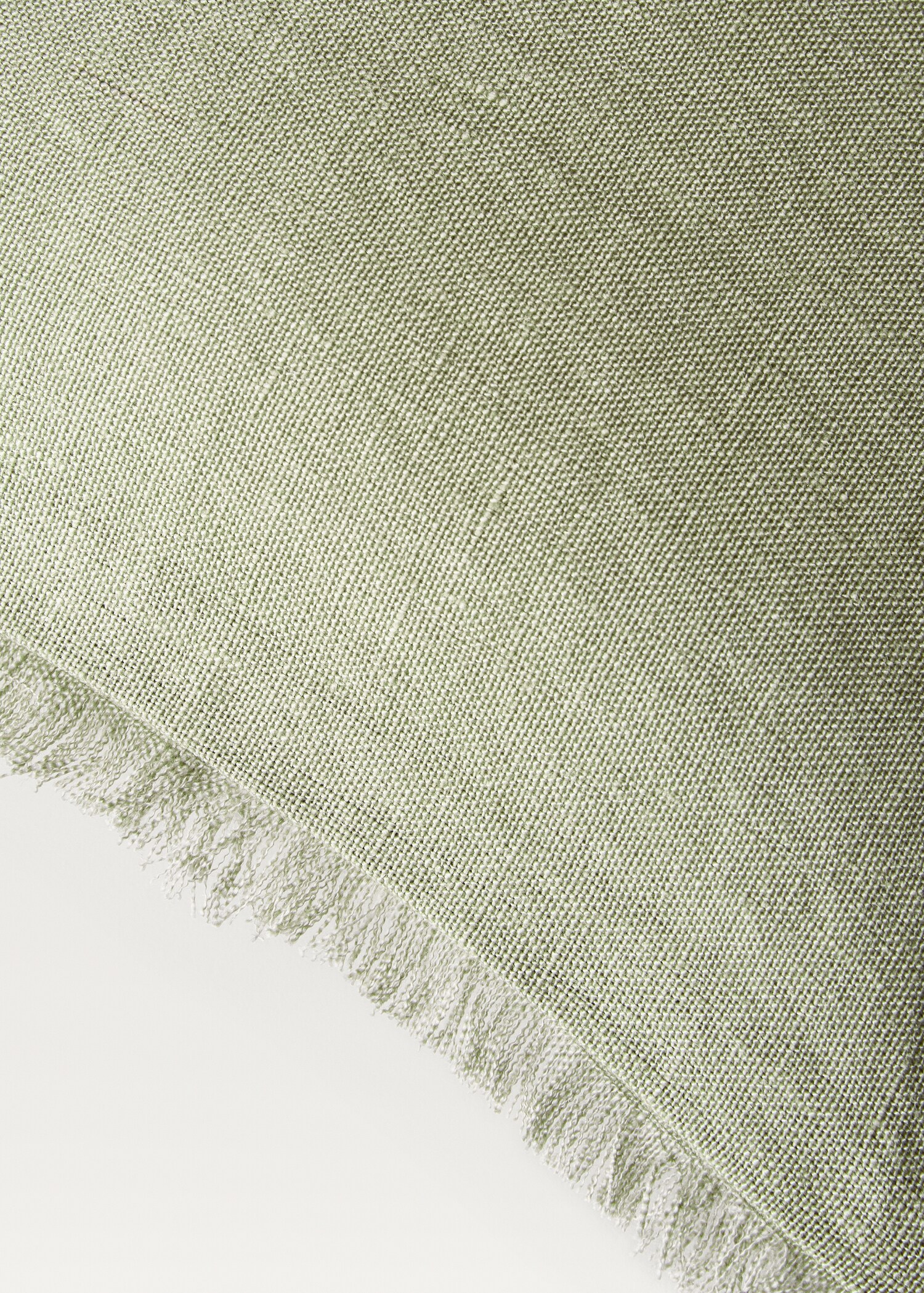 Linen fringed cushion cover 30x50 cm - Details of the article 1