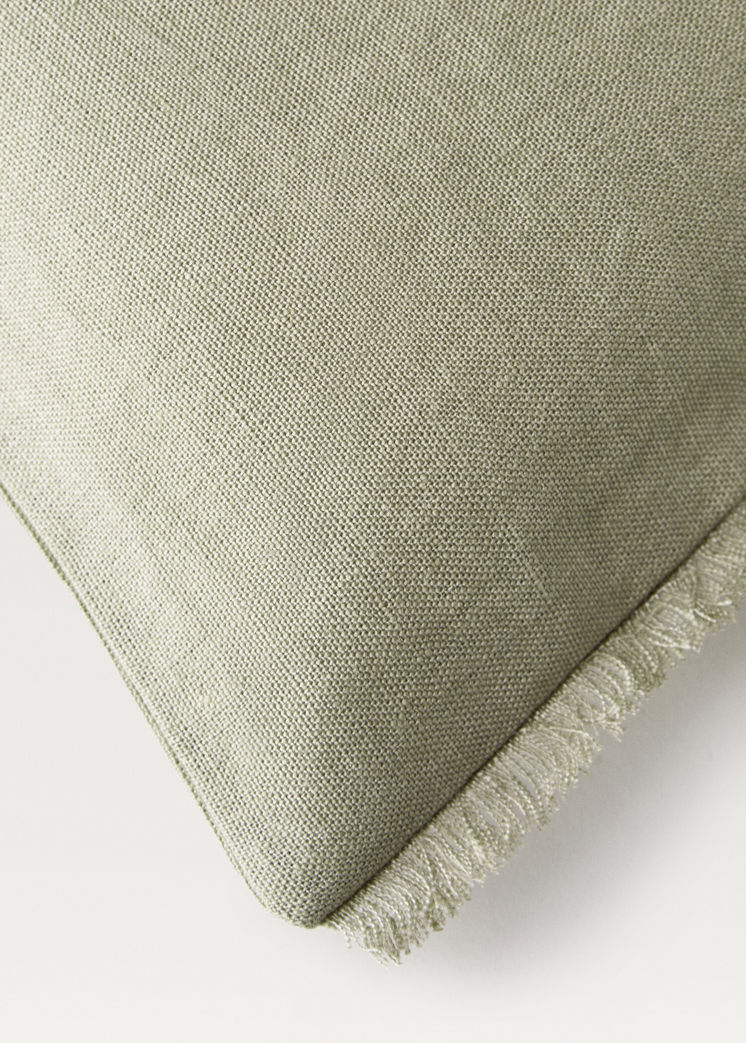 Linen fringed cushion cover 30x50 cm - Details of the article 3