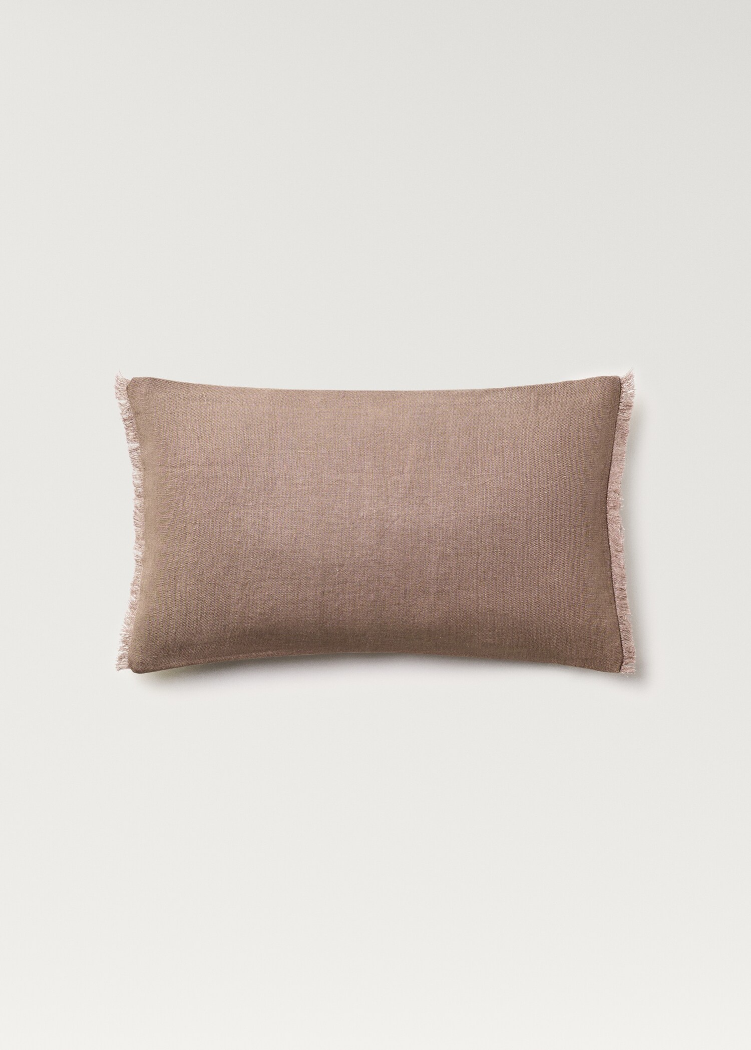 Linen fringed cushion cover 30x50 cm - Article without model