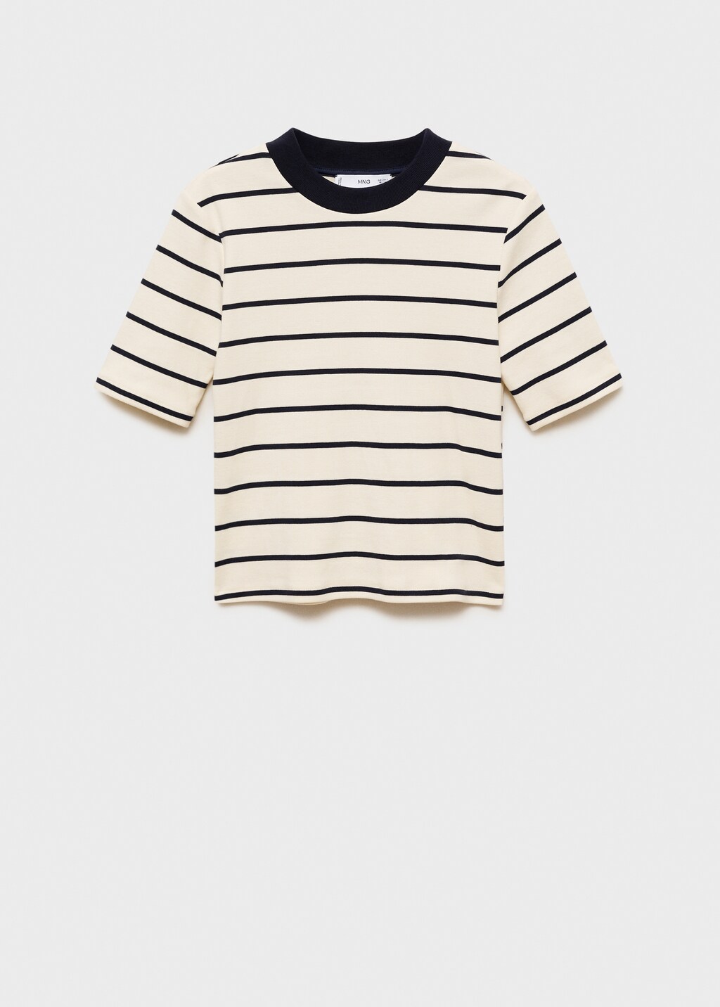 Striped cotton T-shirt - Women | MANGO Madagascar