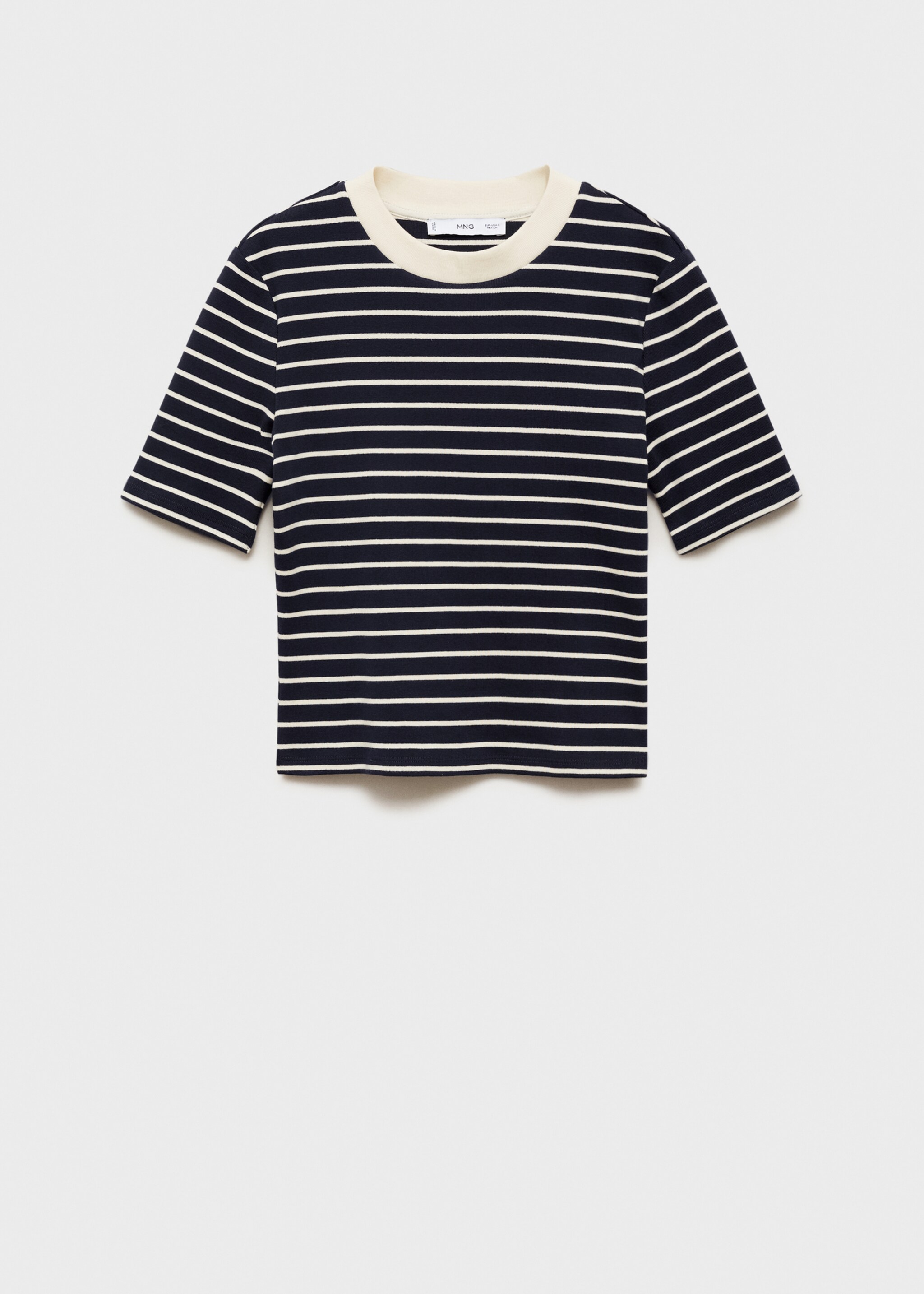 Striped cotton T-shirt - Article without model