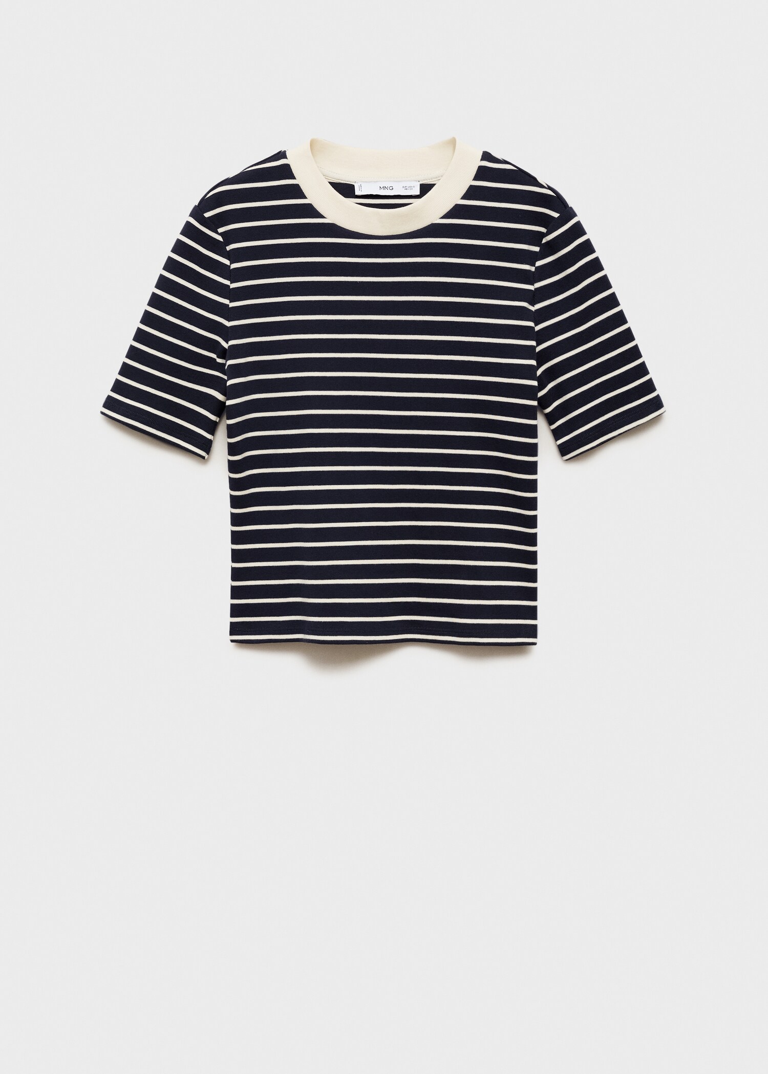 Gestreiftes Baumwoll-Shirt - Artikel ohne Model