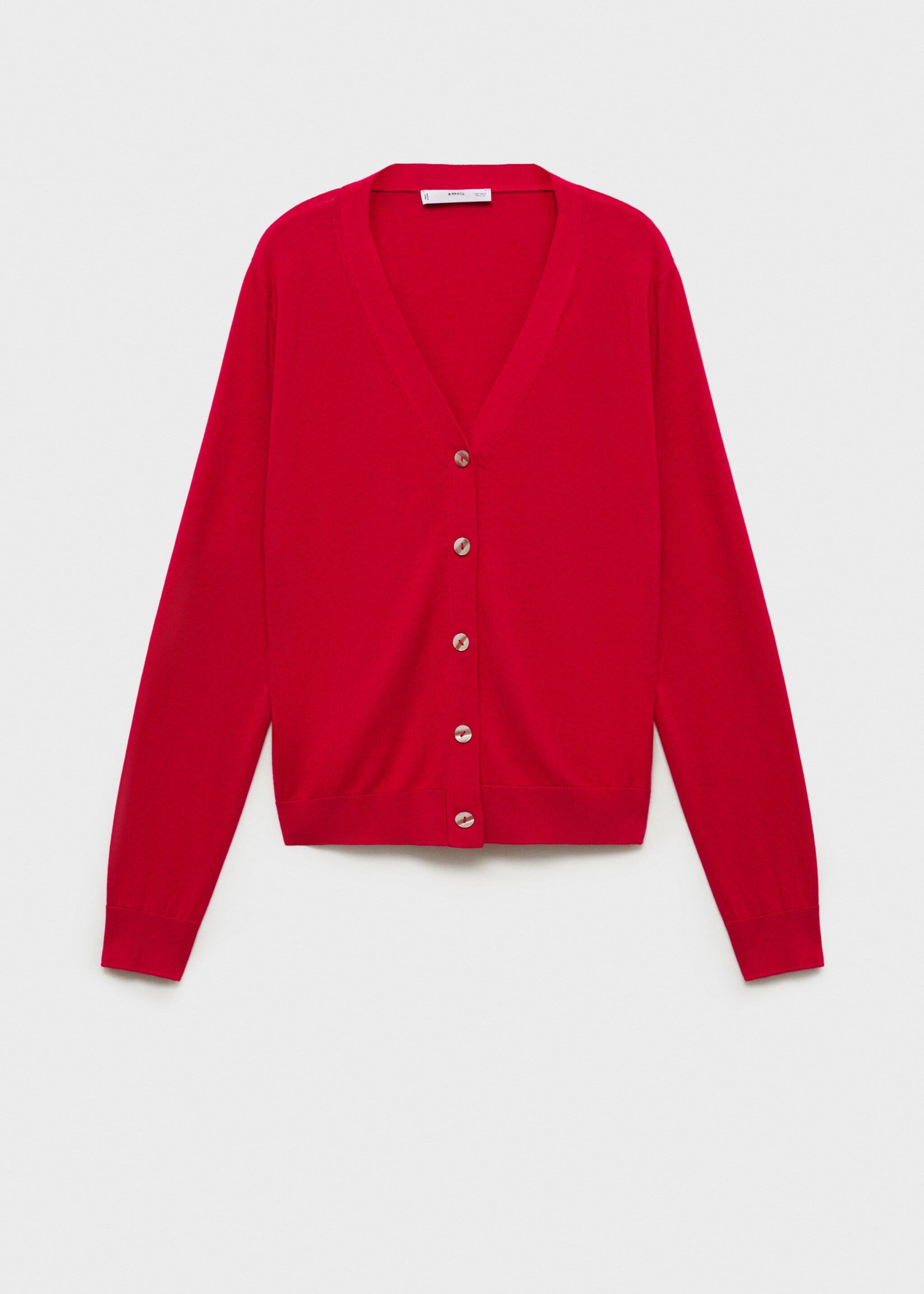 Mulberry silk-blend ribbed cardigan - Article without model