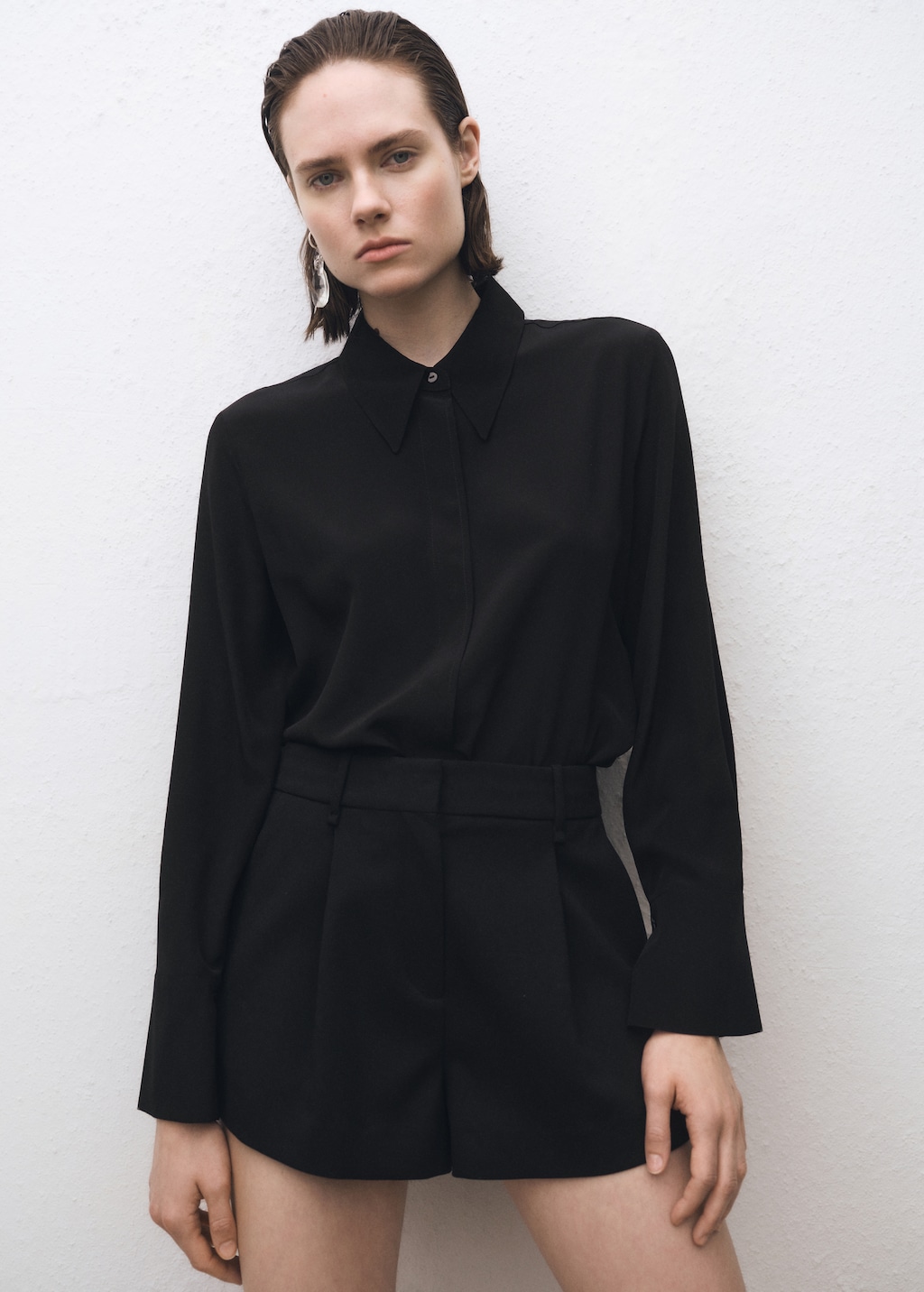 Satin silk shirt
