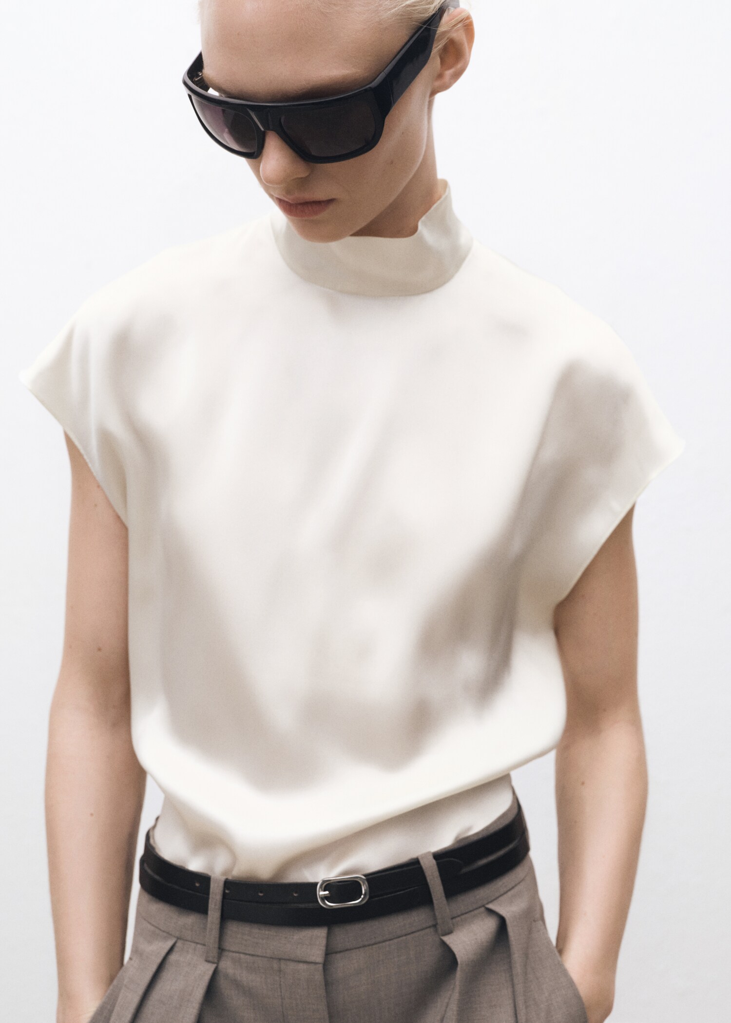 Blusa seta collo alto - Dettaglio dell'articolo 1