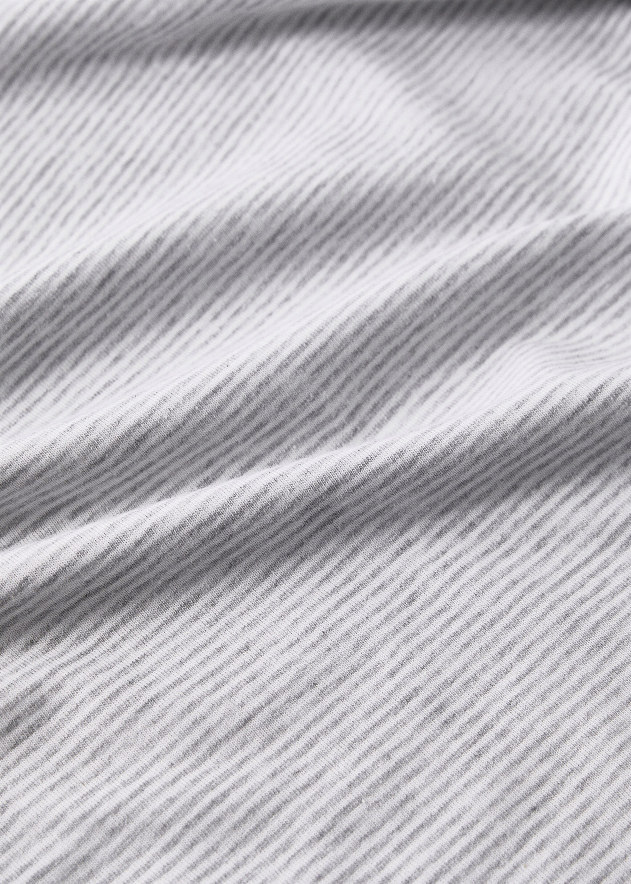Cotton striped children’s pillowcase 30x50cm - Details of the article 3, Grey. Ref: 87074084-00.