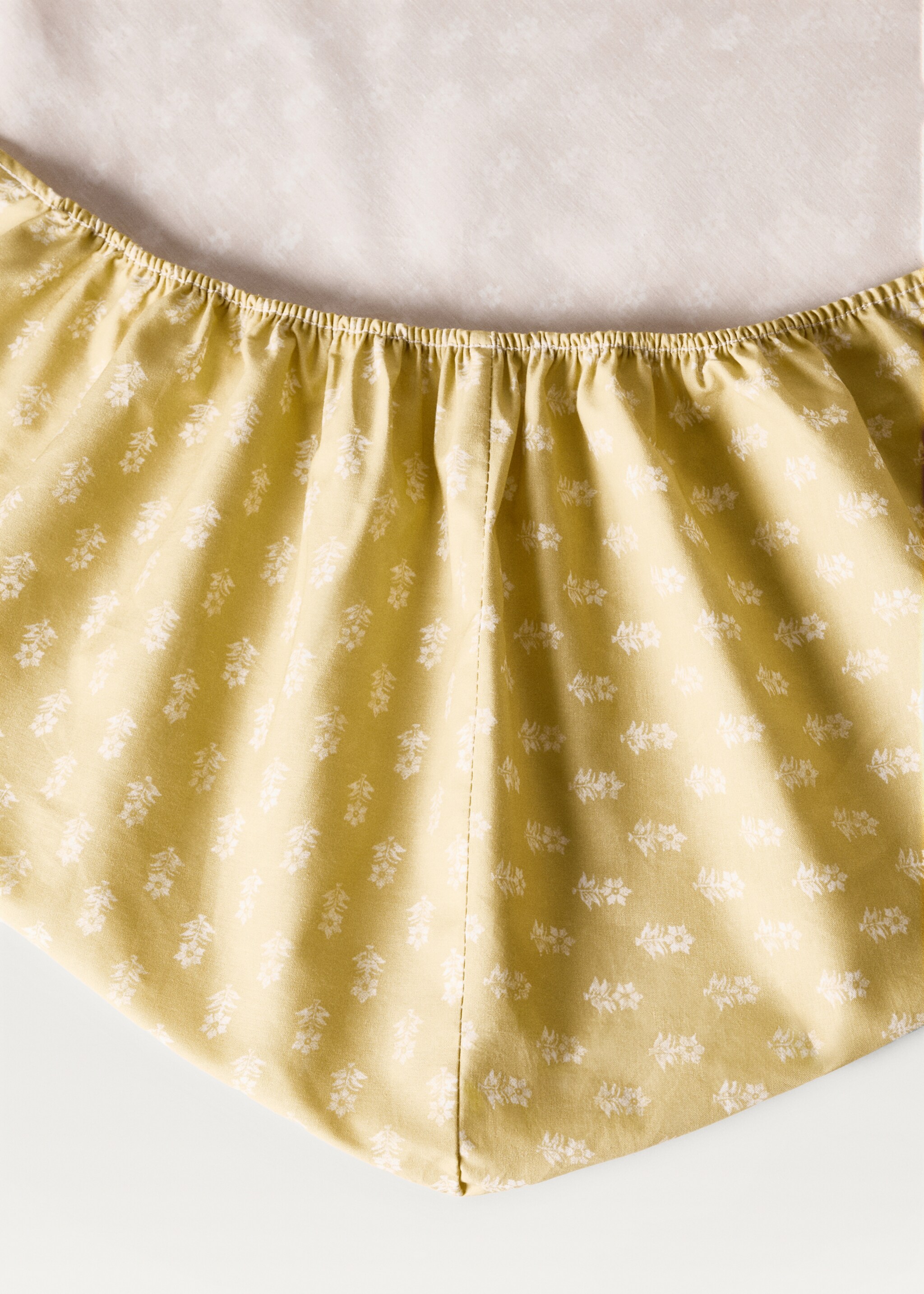 Cotton percale printed bottom sheet for cot - Details of the article 2