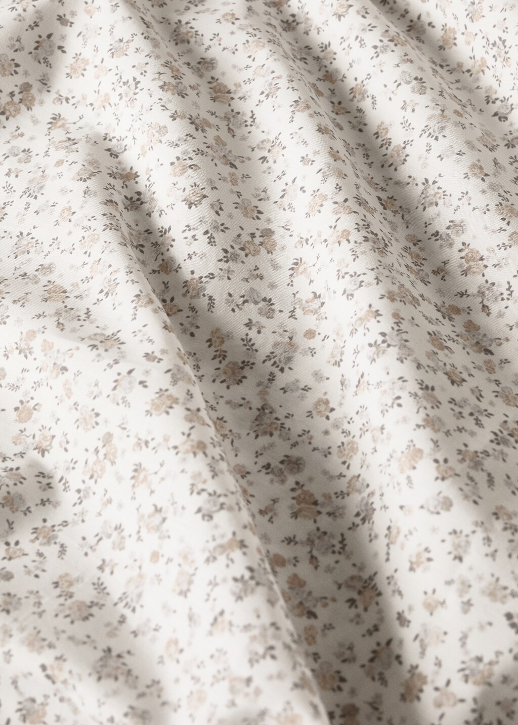 Cotton percale printed duvet cover for crib