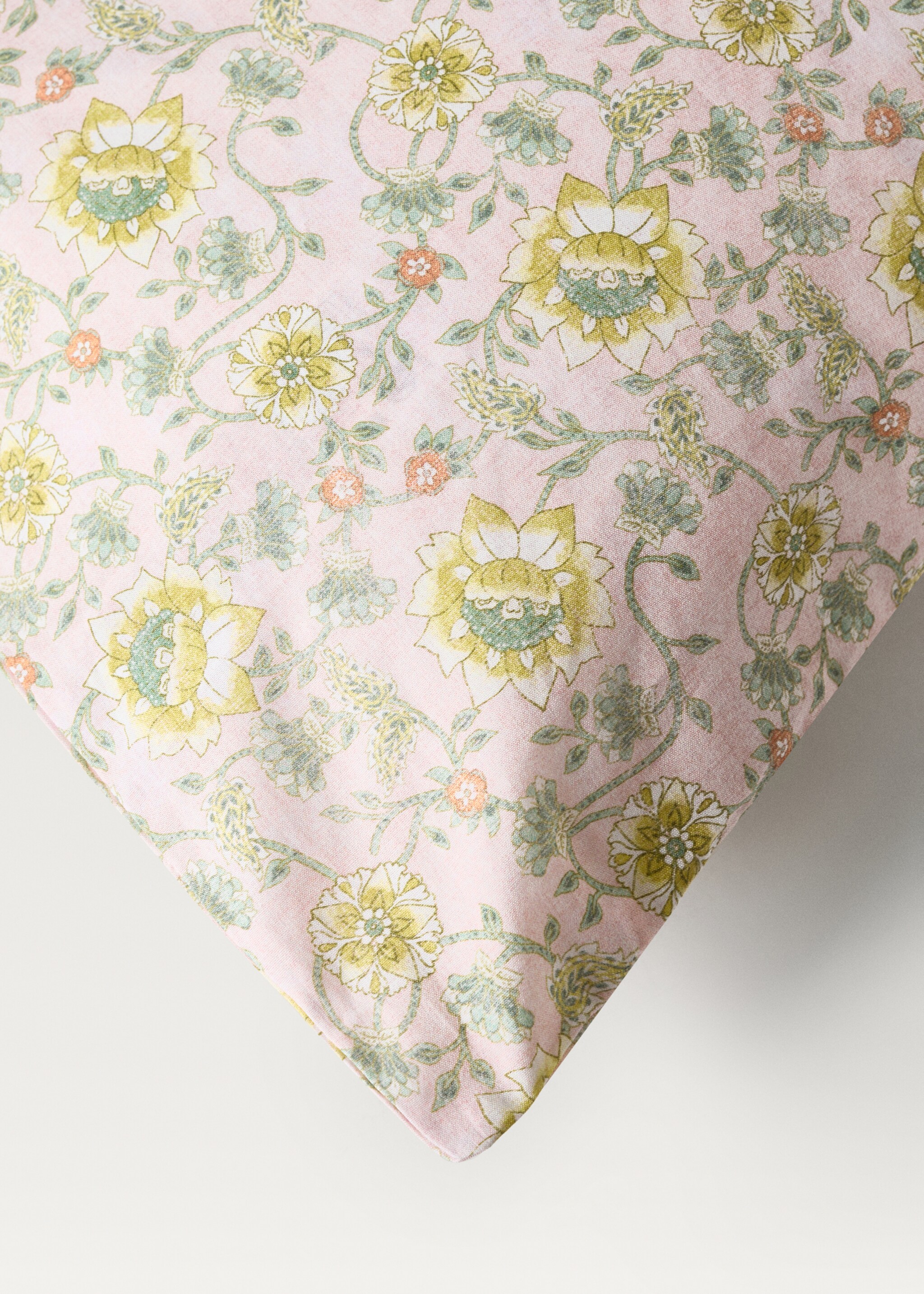 Funda nòrdica bressol cotó percala estampat floral - Detall de l'article 3