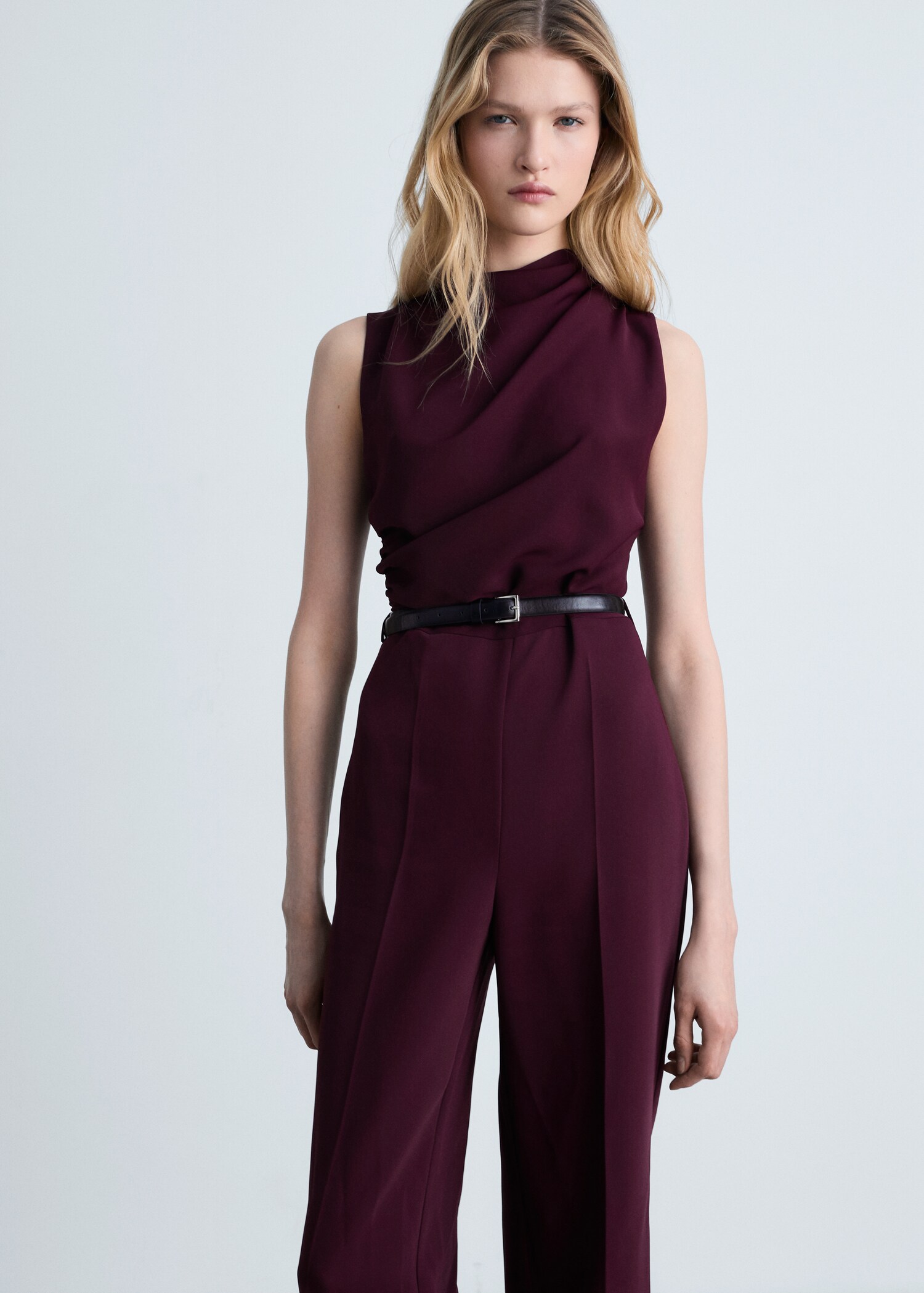 Belt long jumpsuit - Medium plane