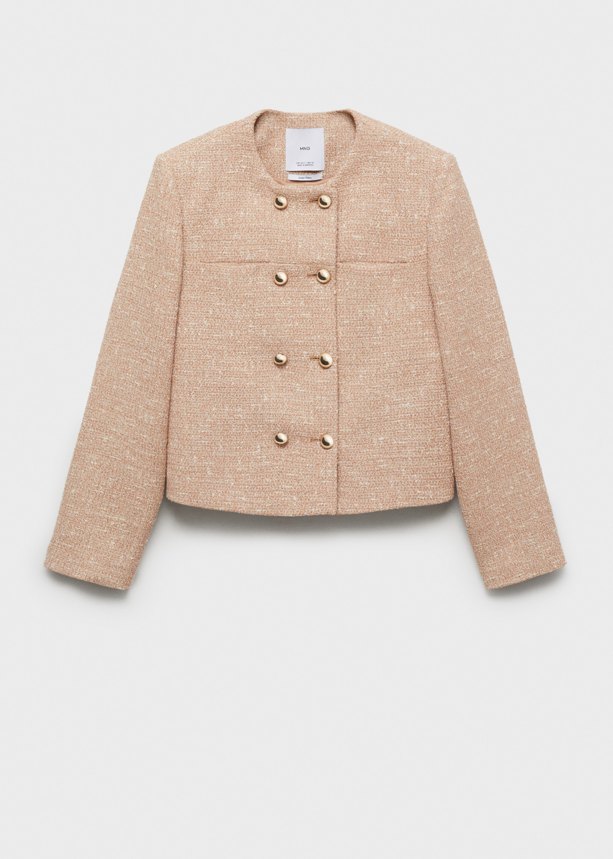 Double-breasted tweed jacket - Article without model
