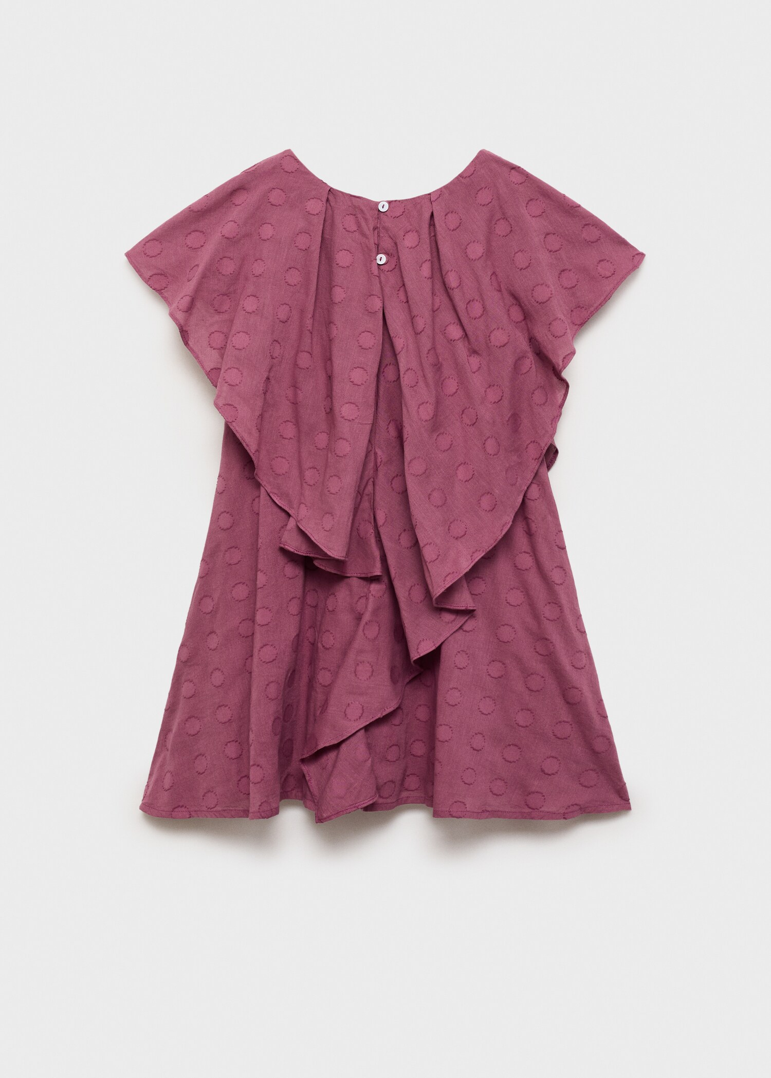Robe pois volants - Verso de l’article