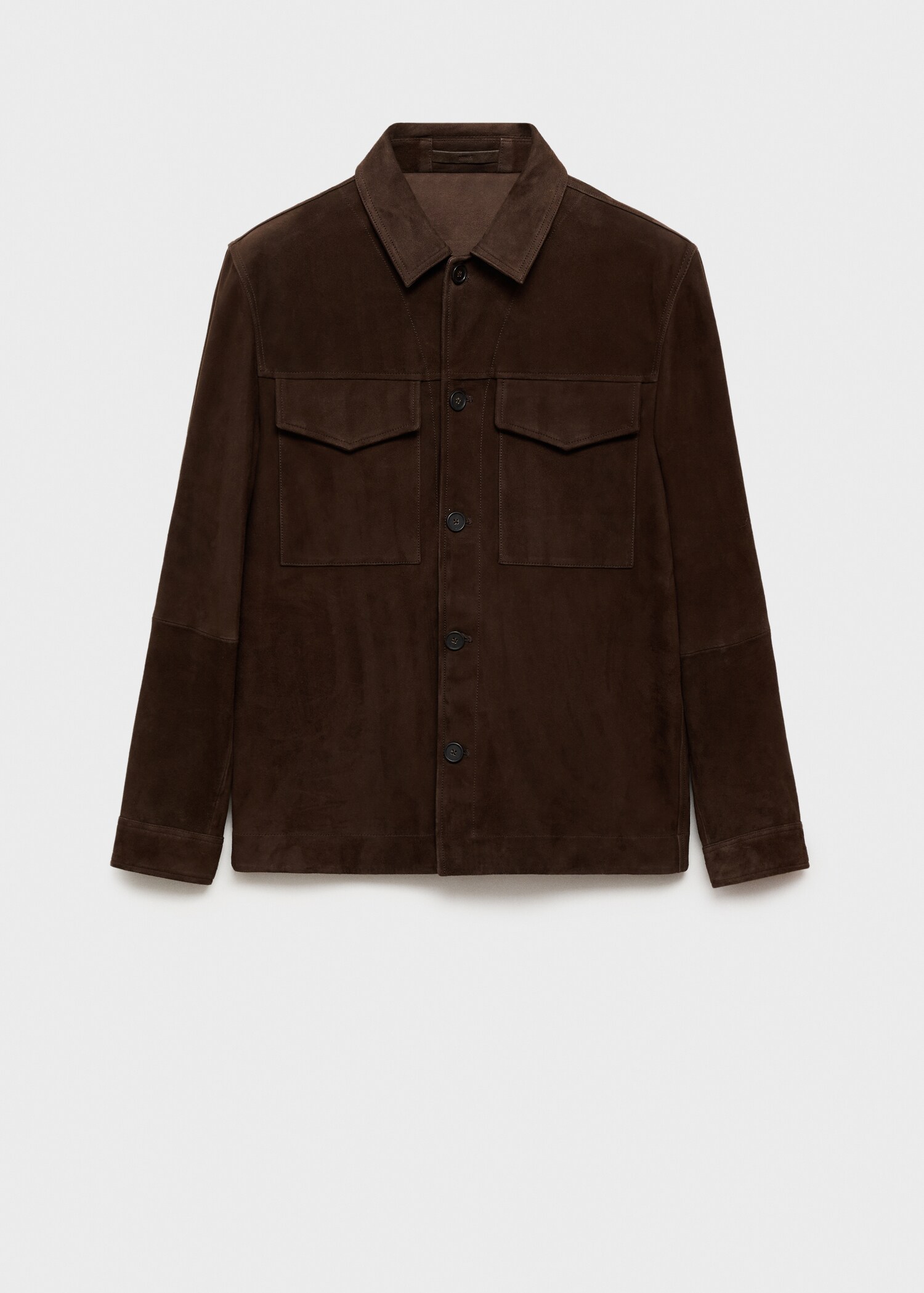 Suede jacket with pockets - Article without model