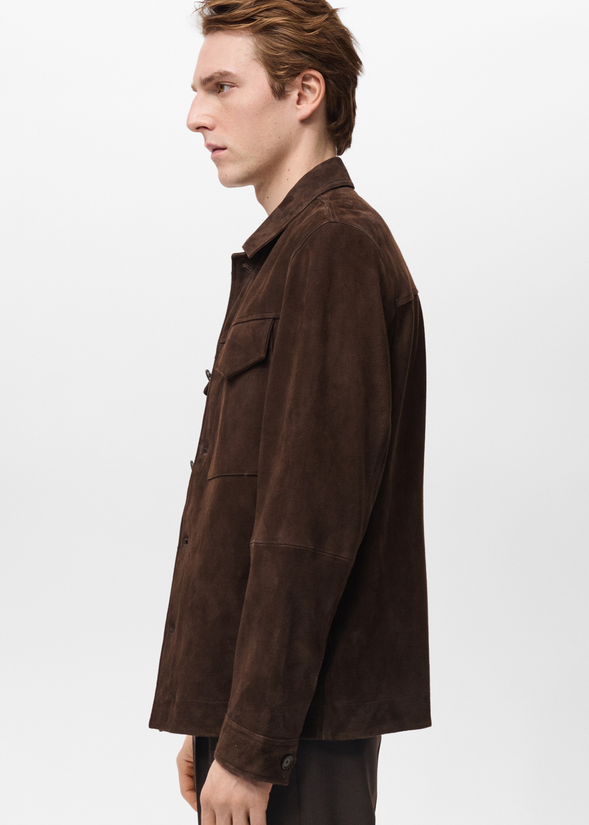 Blouson cuir daim poches - Détail de l'article 2