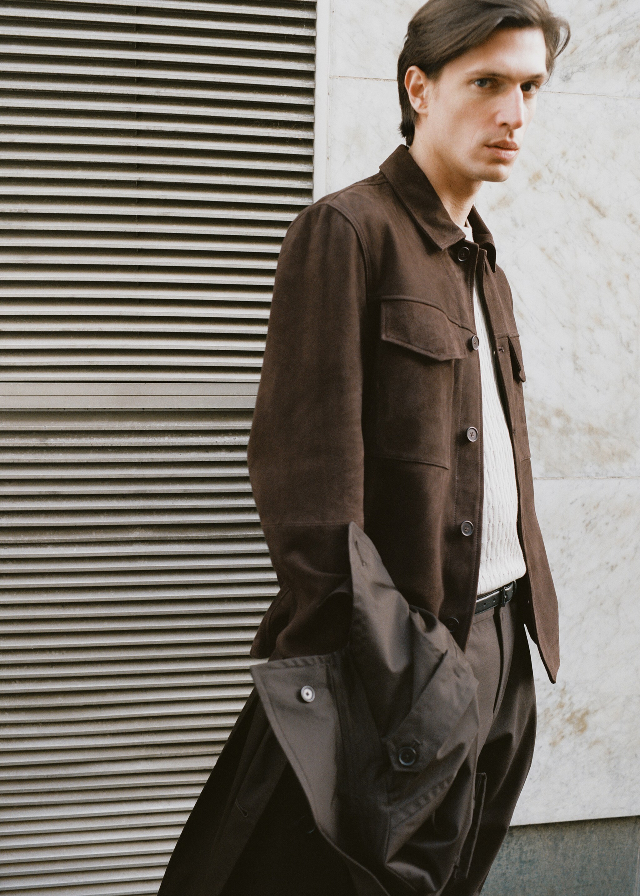 Blouson cuir daim poches - Détail de l'article 5