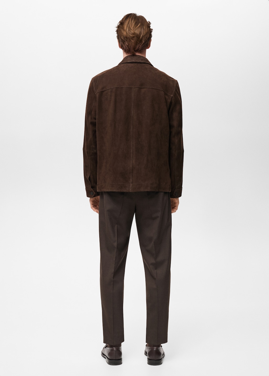 Suede jacket with pockets - Men | MANGO USA Suede jacket with pockets - Men | MANGO USA