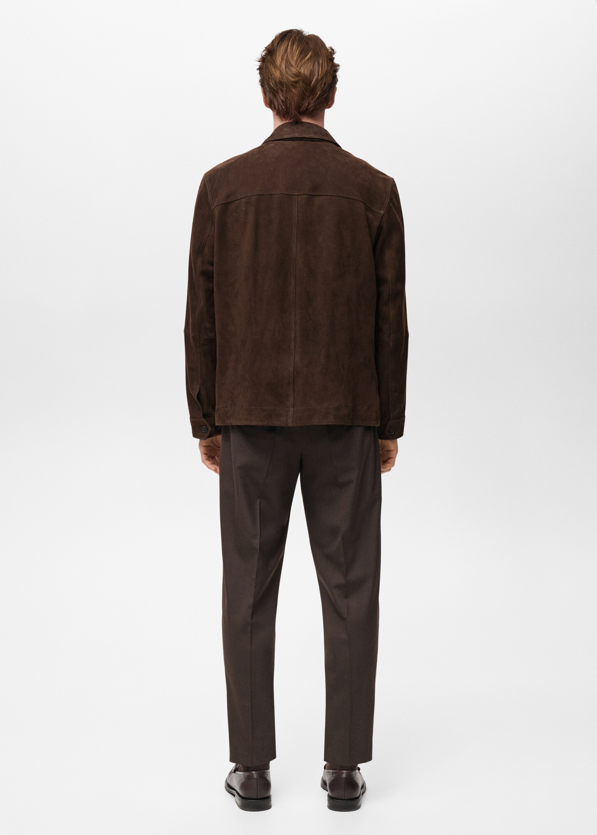 Blouson cuir daim poches - Verso de l’article