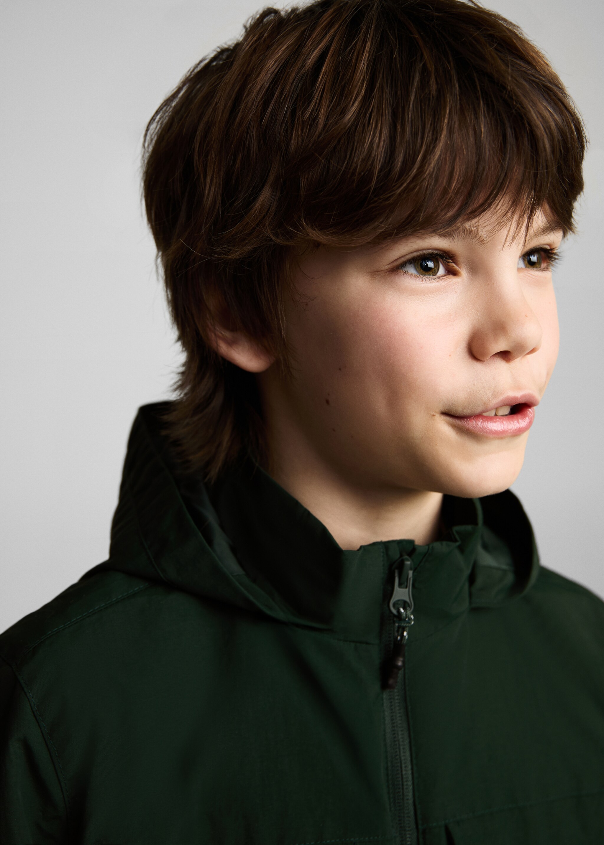 Hooded water-repellent parka - Details of the article 1
