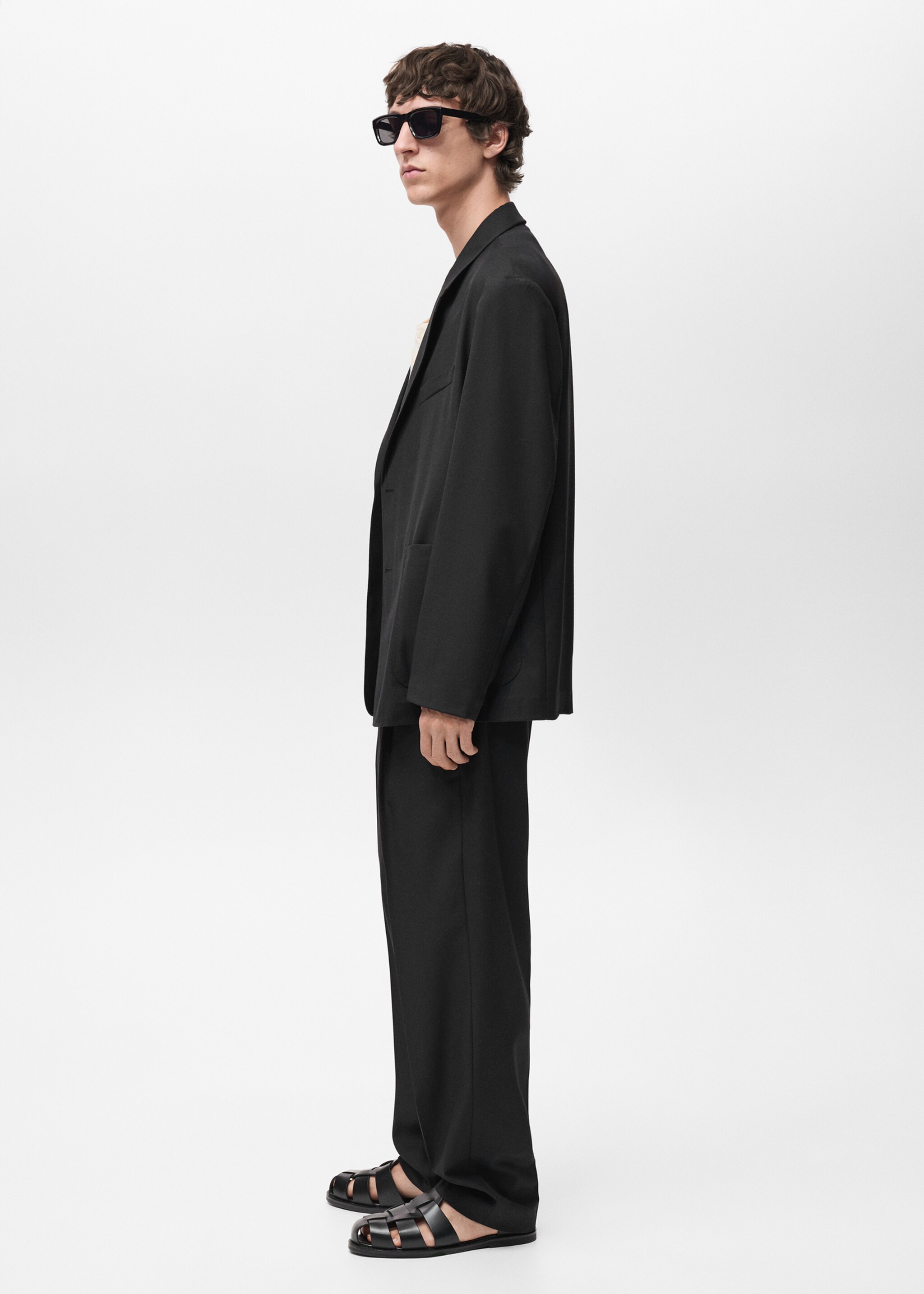 Relaxed fit suit blazer - Details of the article 2