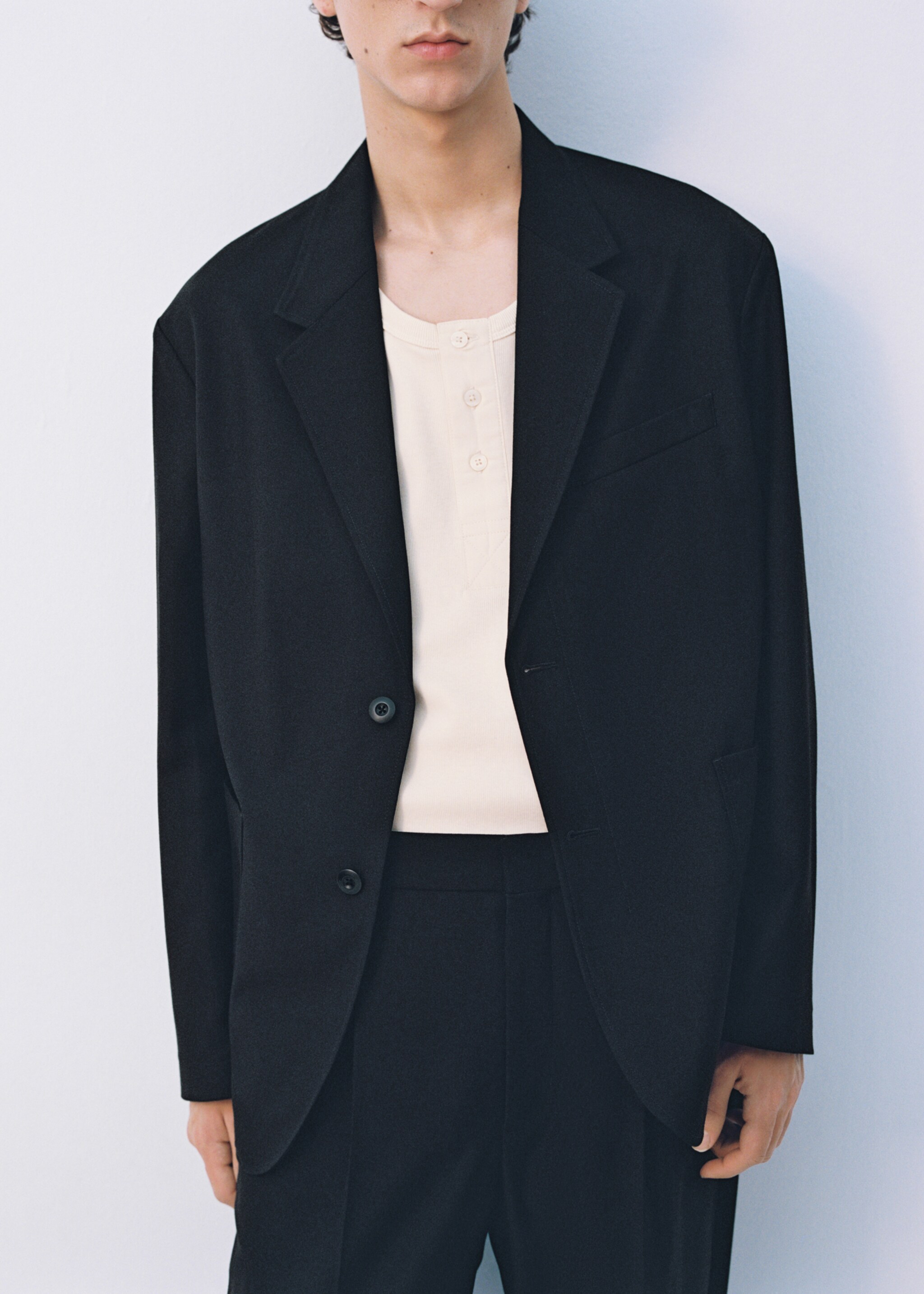 Relaxed fit suit blazer - Details of the article 3