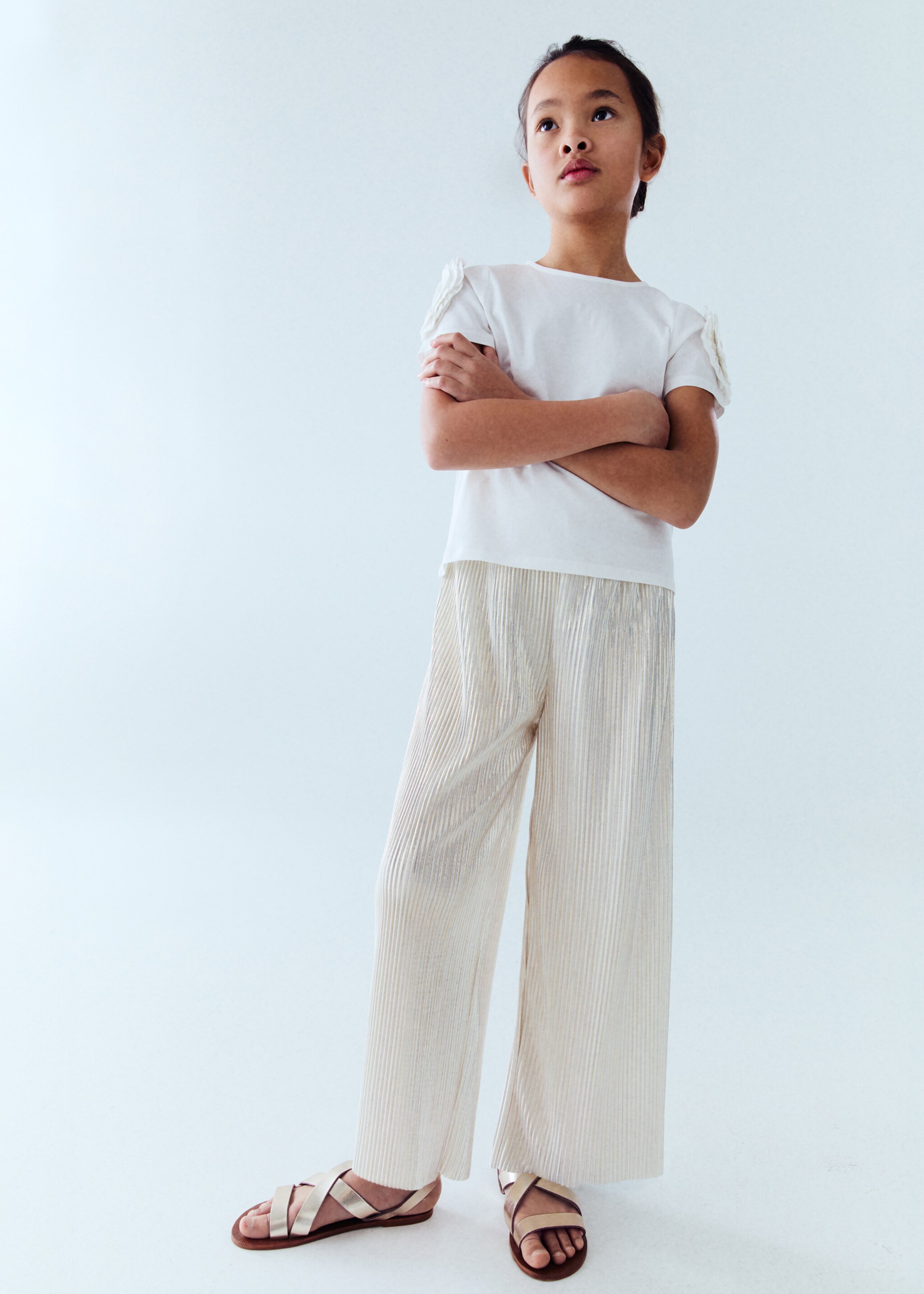 Pleated straight trousers - Details of the article 5