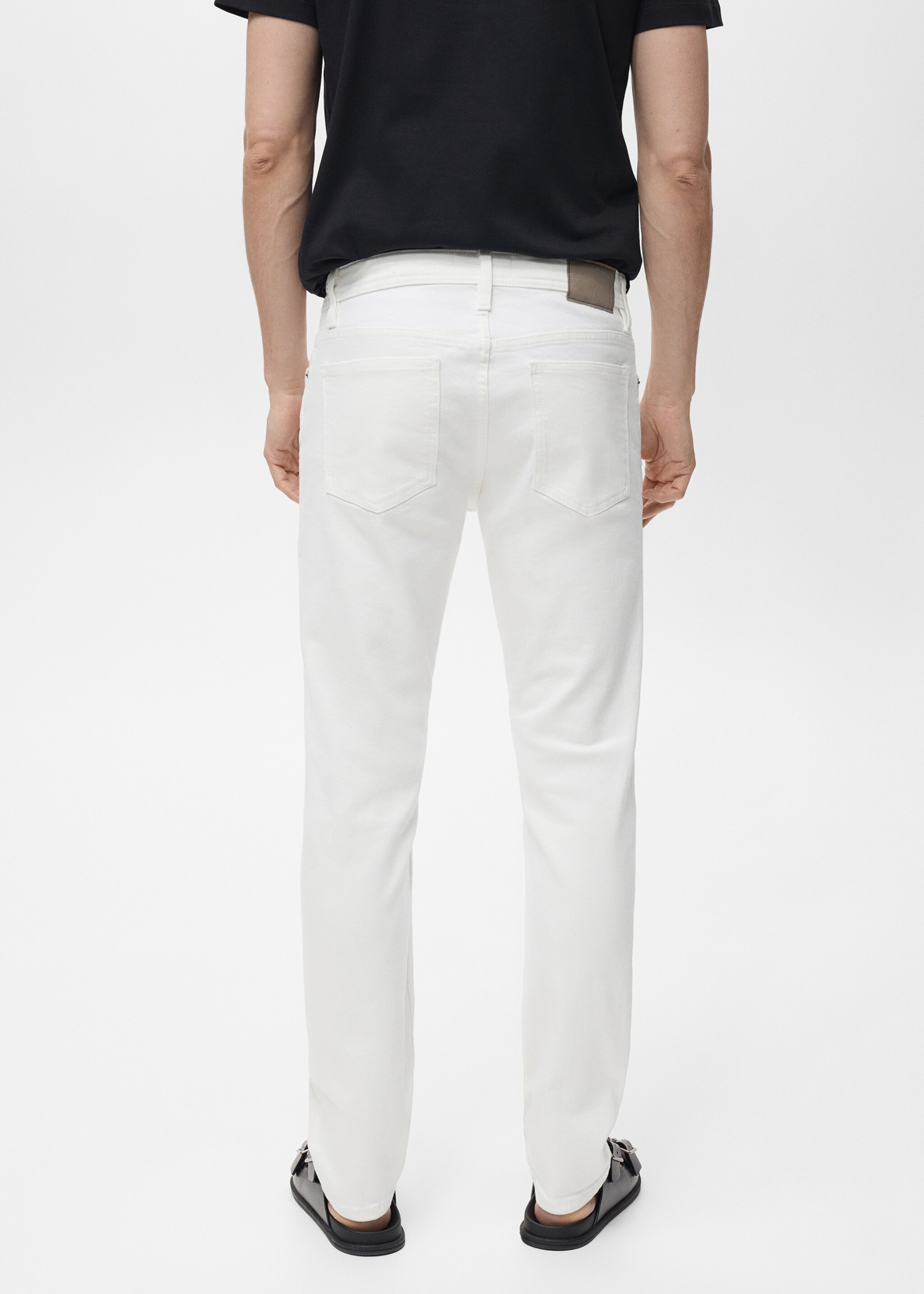 Slim fit white Jan jeans - Reverse of the article