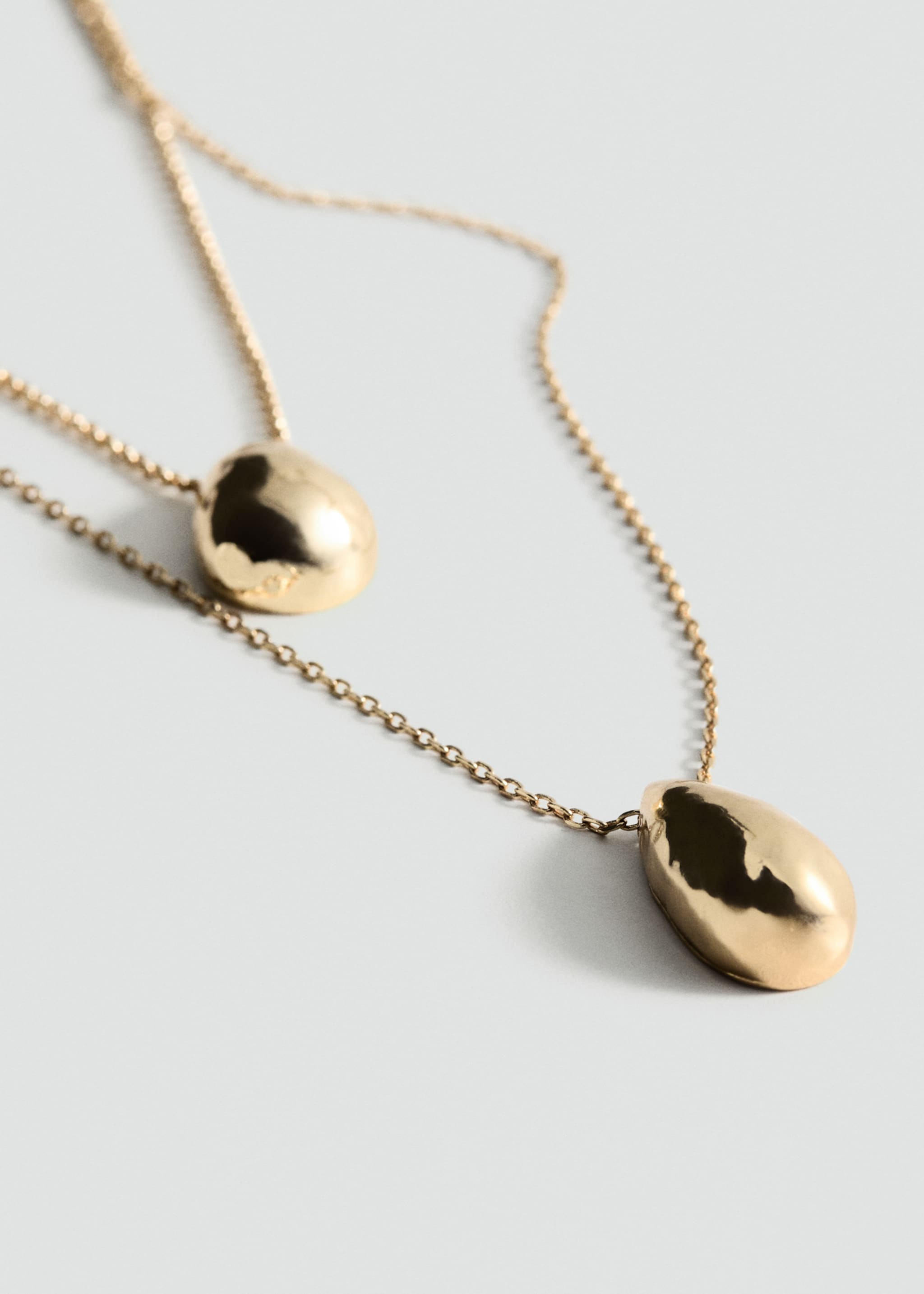 Kalung liontin double-drop - Tampilan Sedang