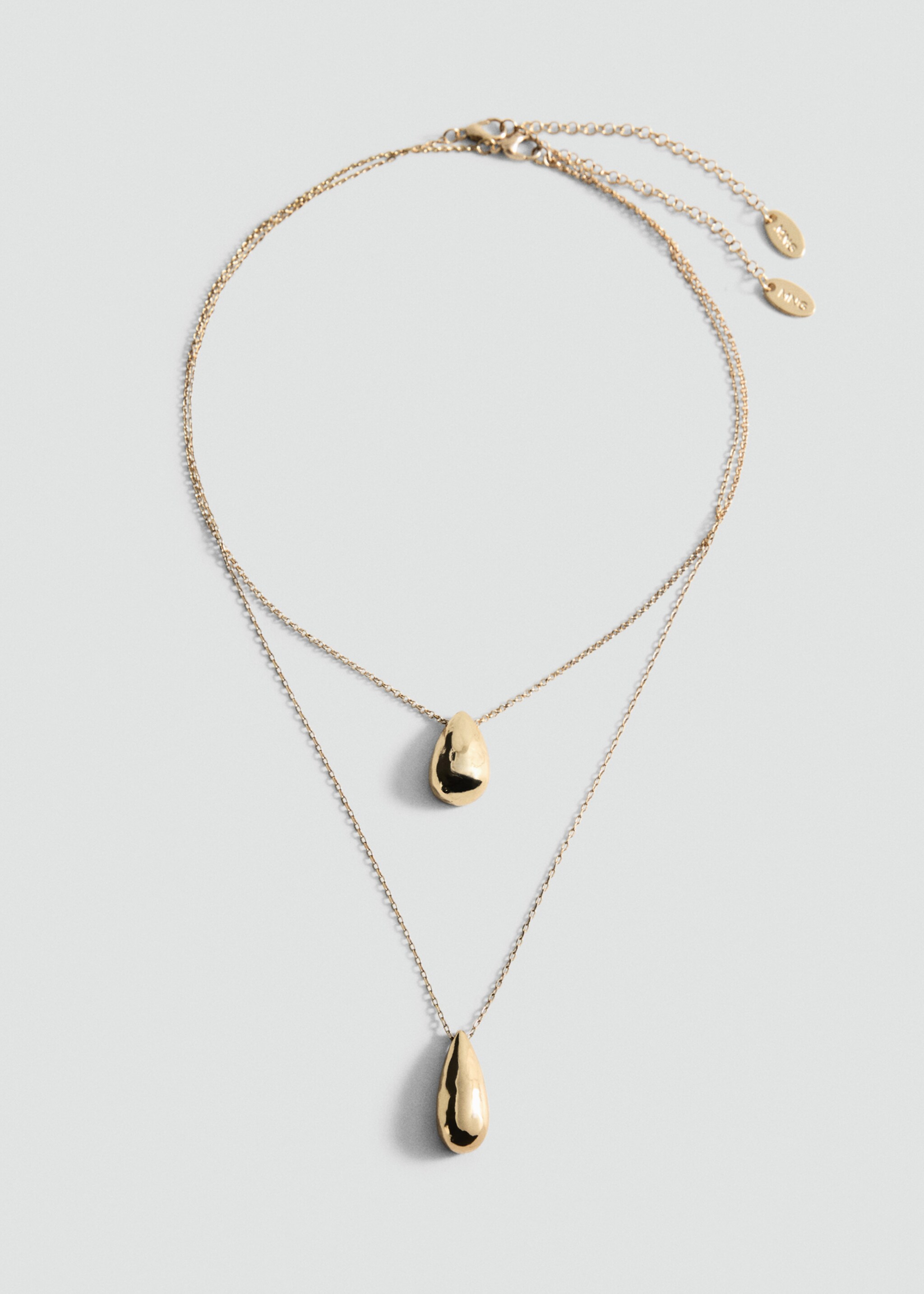 Kalung liontin double-drop - Barang tanpa model