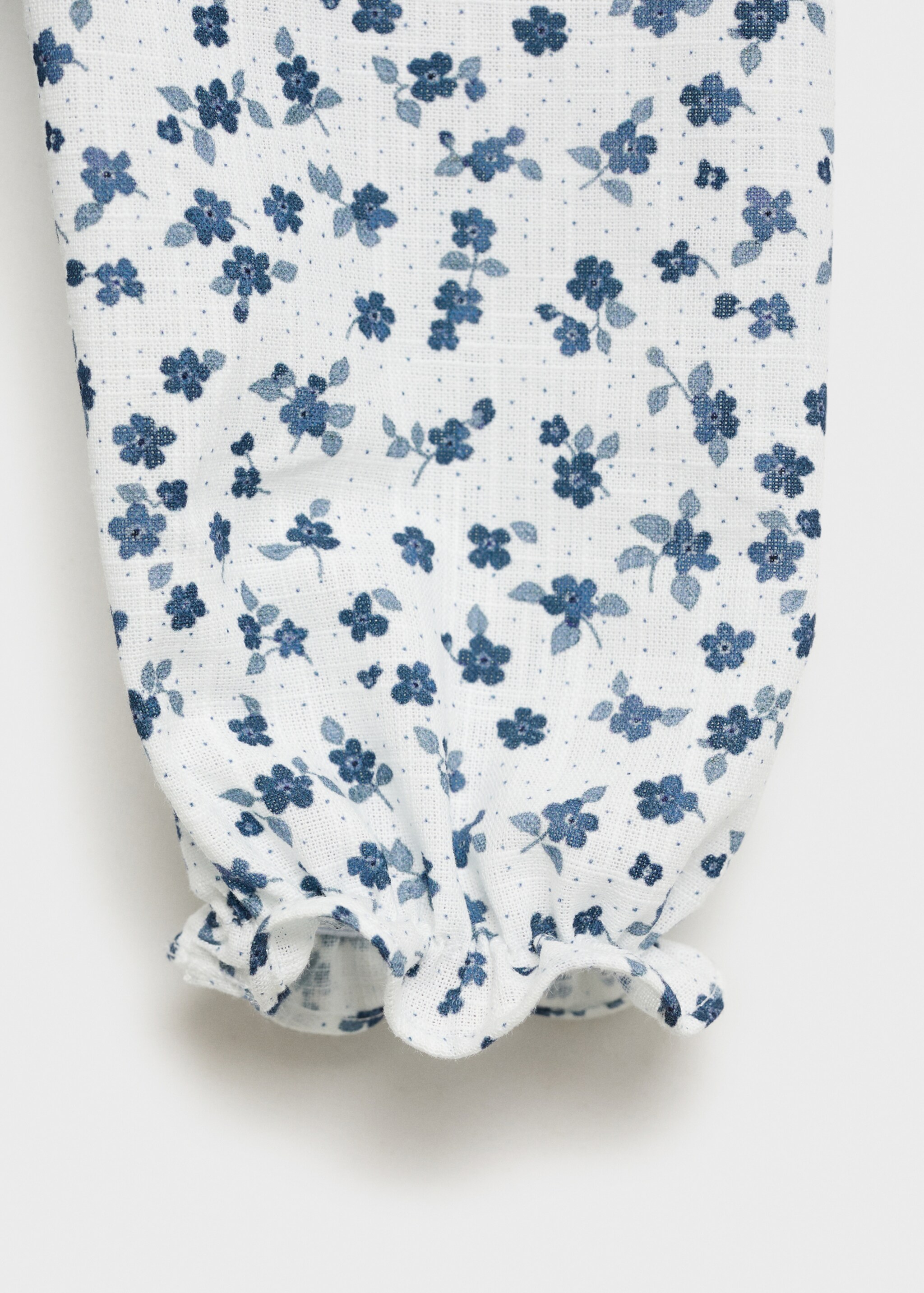 Baumwollbluse mit Blumenmuster - Detail des Artikels 0