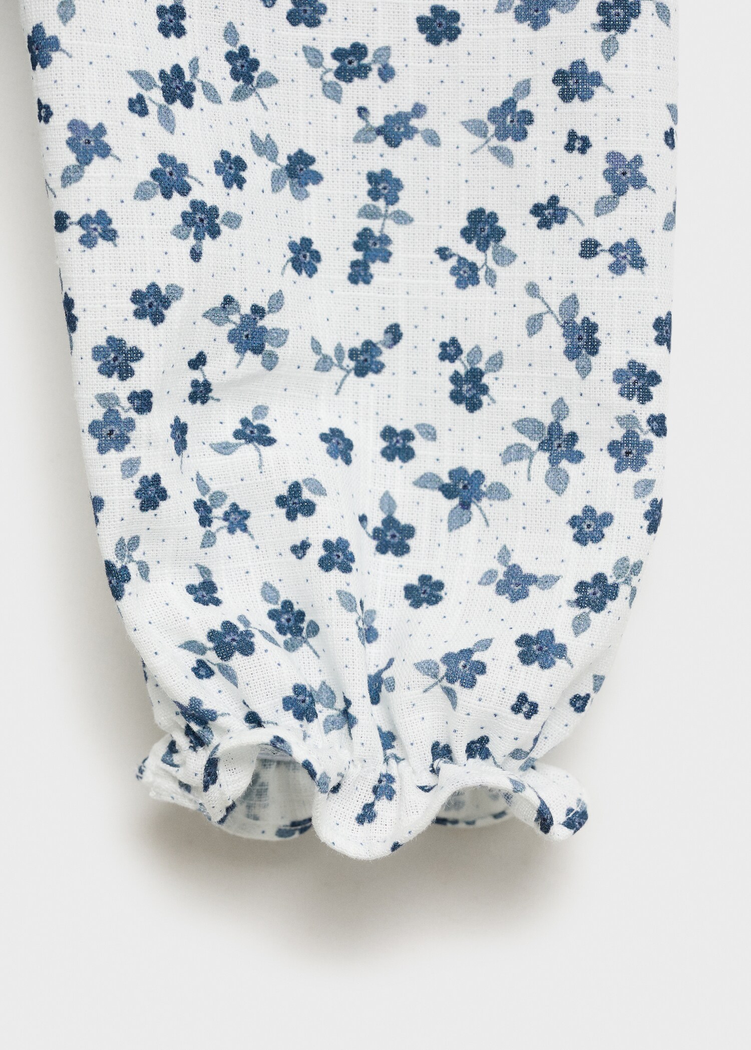 Baumwollbluse mit Blumenmuster - Detail des Artikels 0