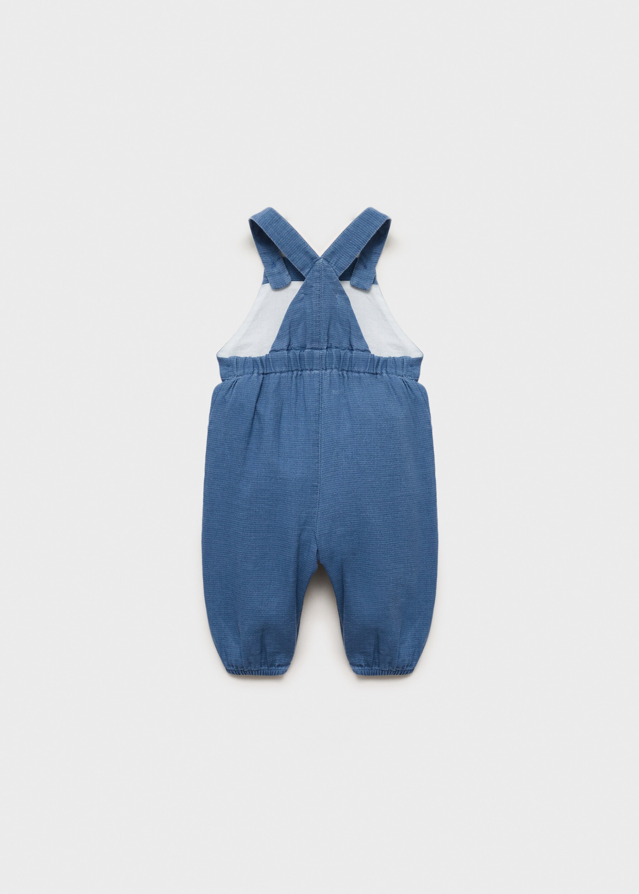 Long cotton dungarees - Reverse of the article