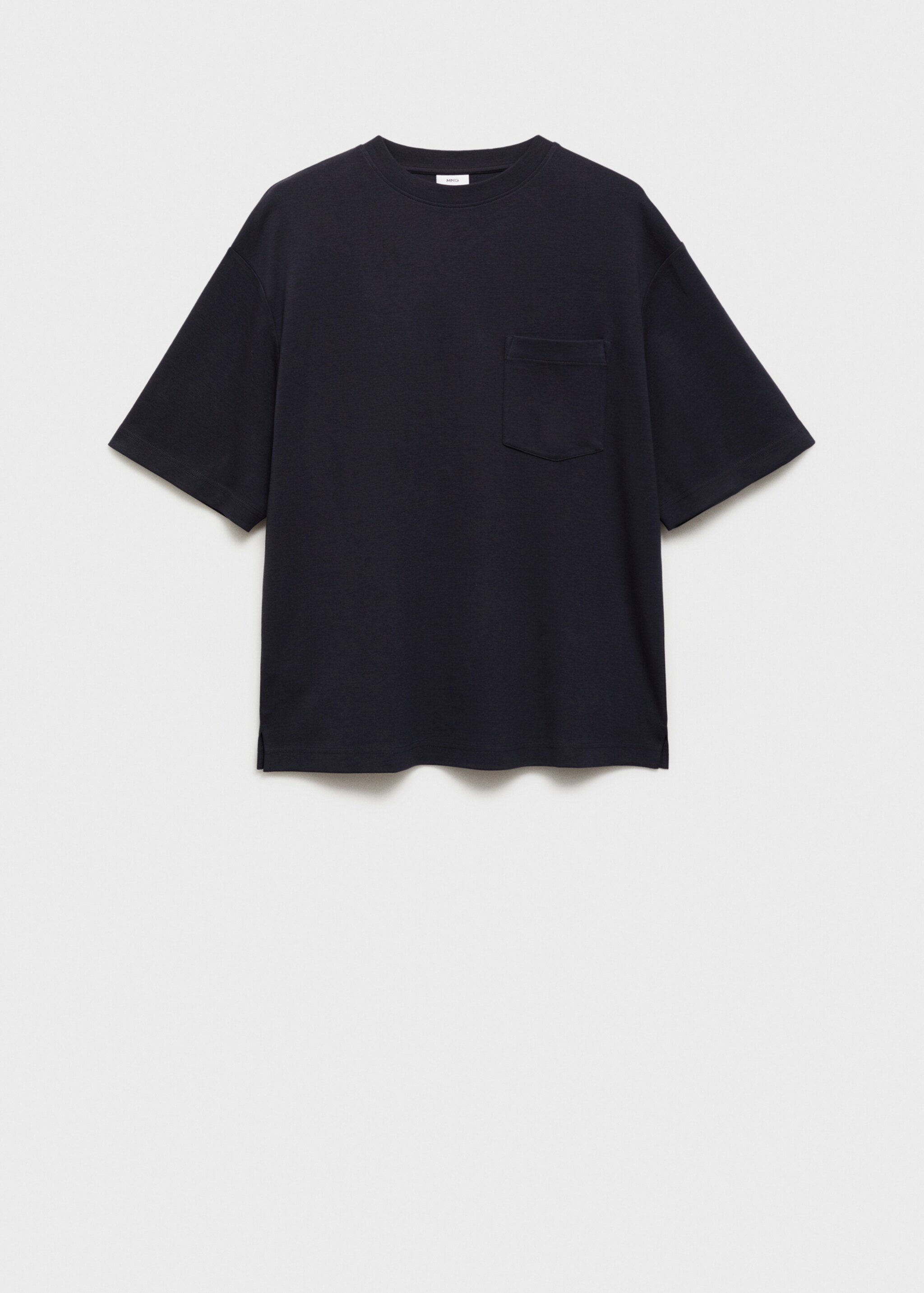 Oversize cotton pocket T-shirt - Article without model