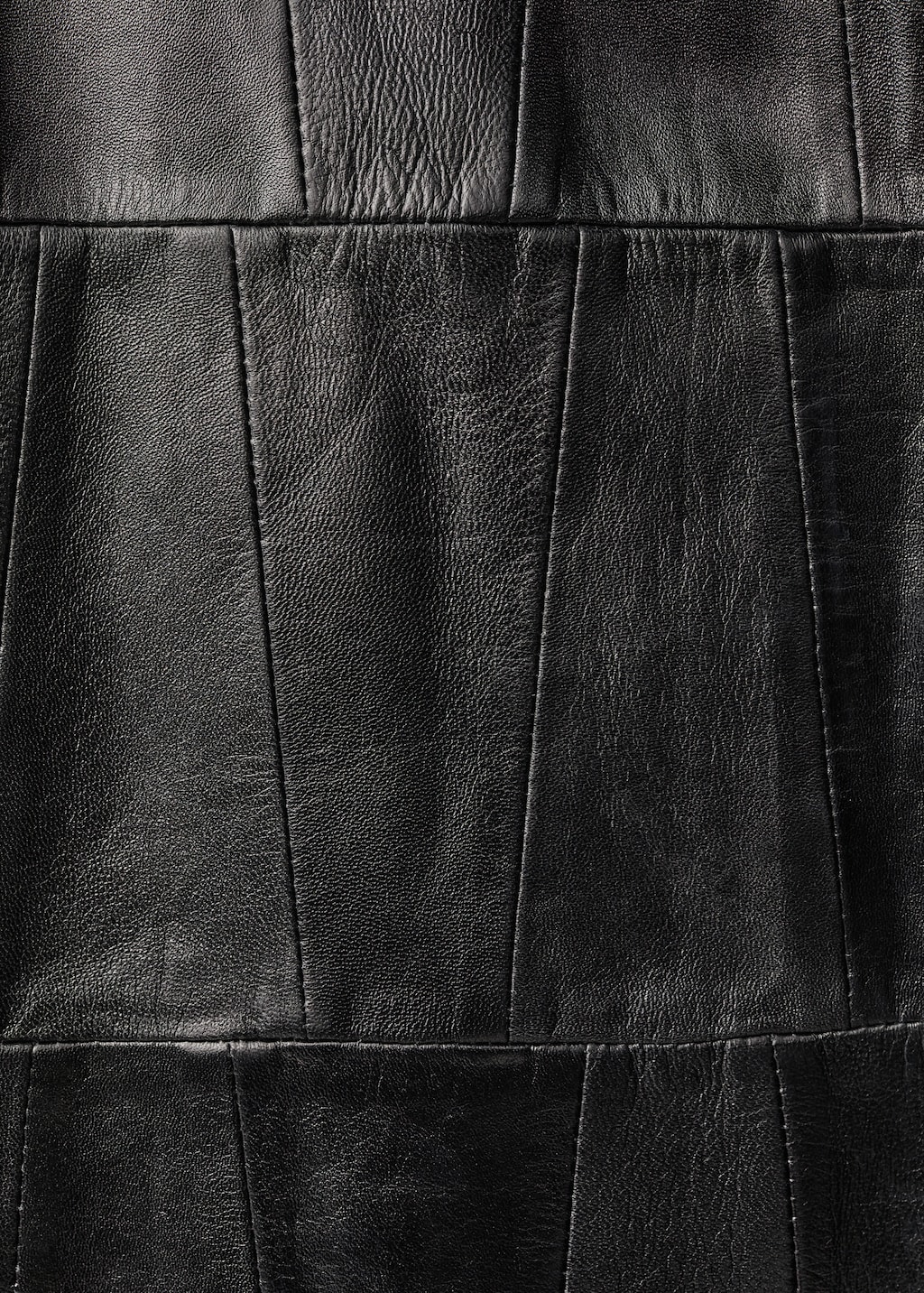 Oversized patchwork leather coat - Women | MANGO USA Oversized patchwork leather coat - Women | MANGO USA