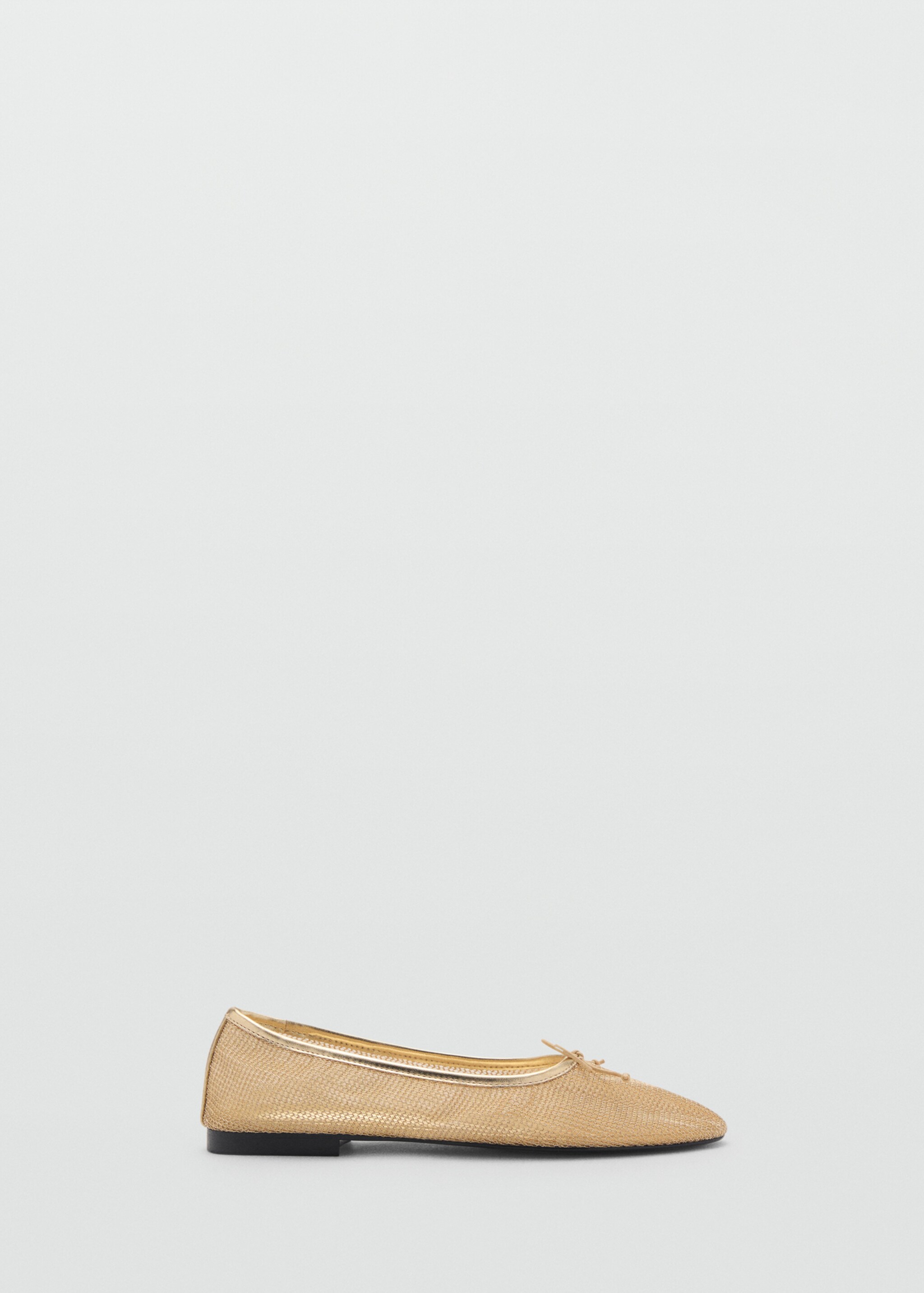 Mesh ballerina flats with bow - Article without model