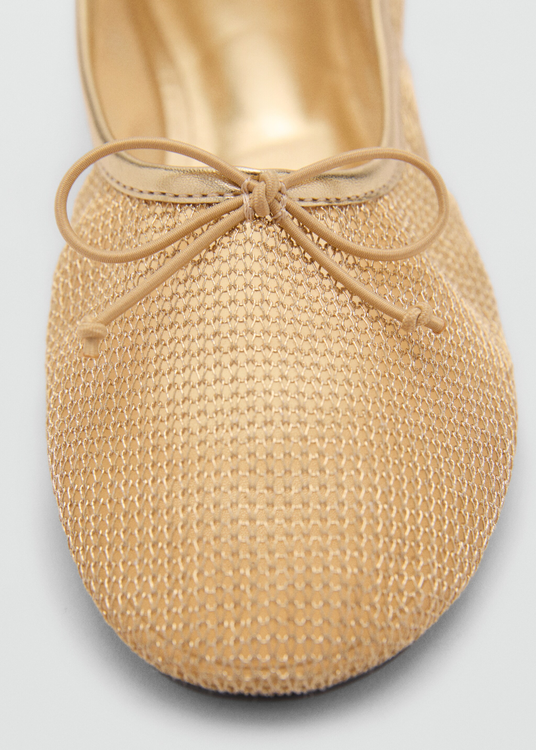 Mesh ballerina flats with bow - Details of the article 2