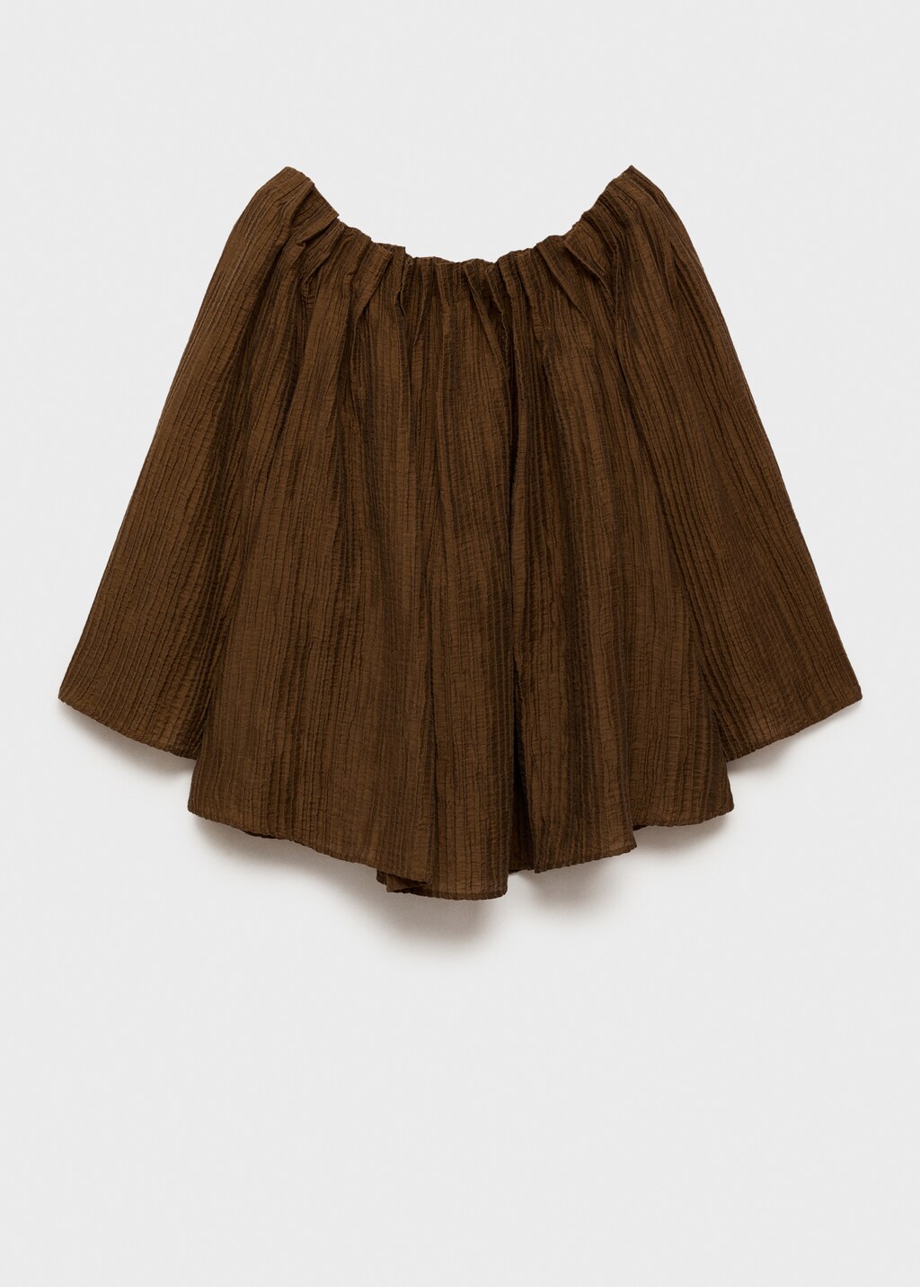 Textured gathered blouse - Women | MANGO USA
