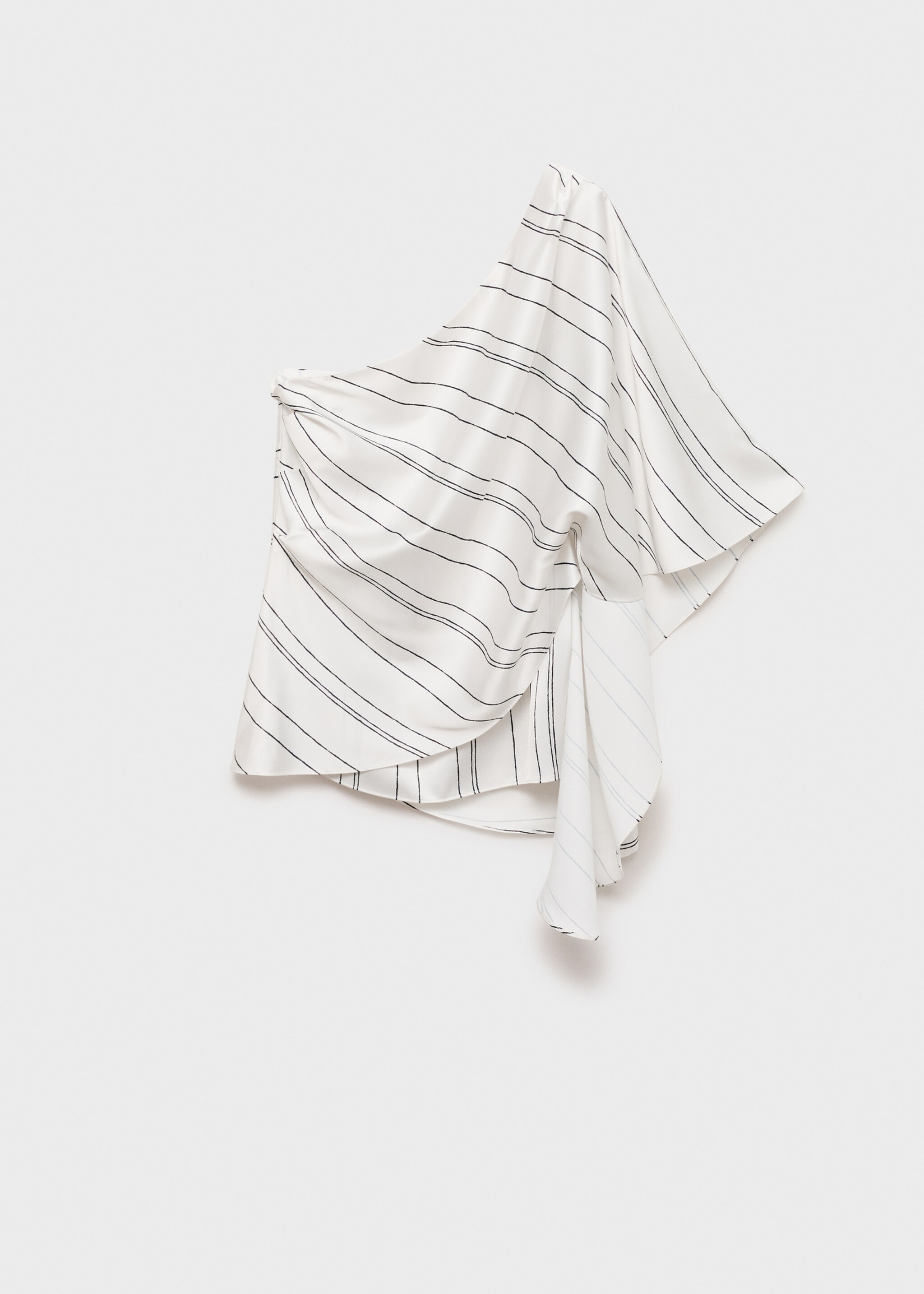 Asymmetrical striped blouse - Article without model
