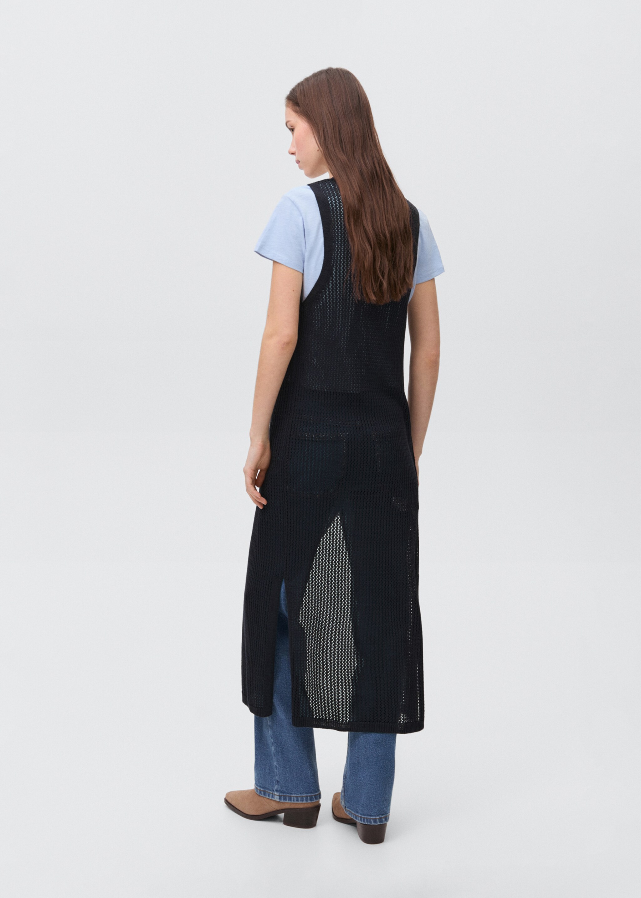 Long gilet - Reverse of the article